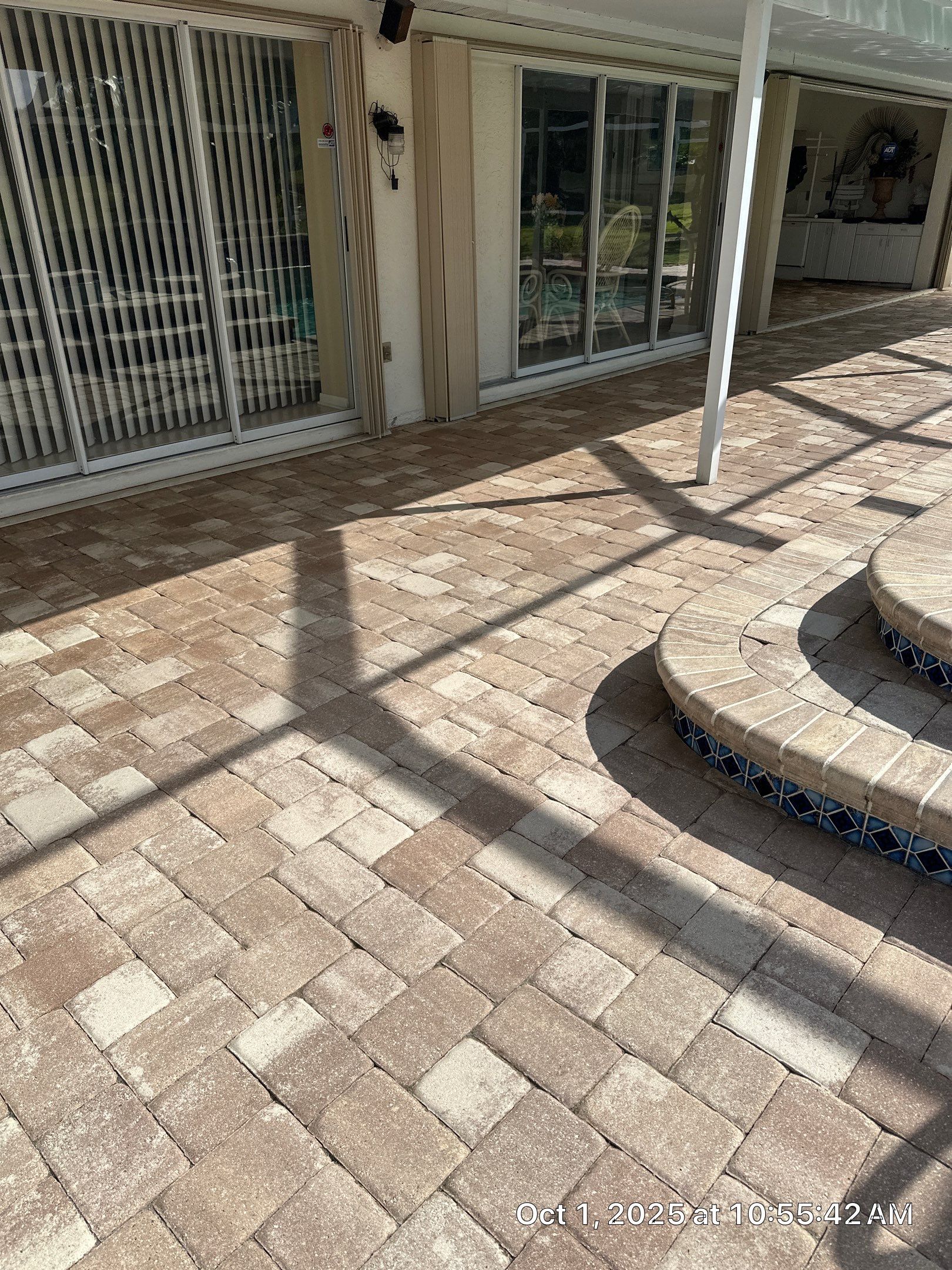 Sun City Center Paver Stripping and Sealing for Pool Deck by Supreme Paver Experts