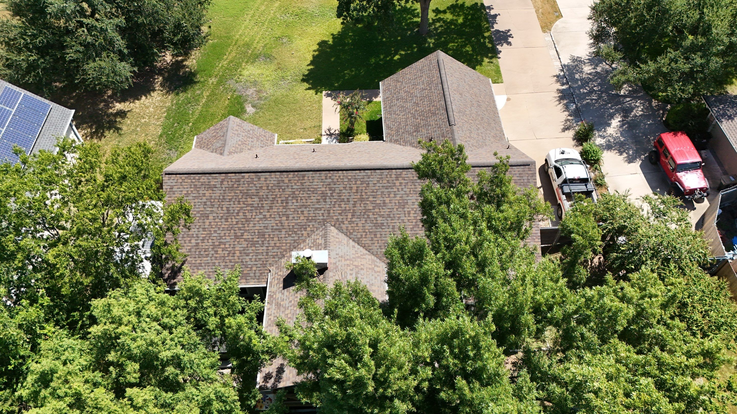 Replacement using Owens Corning - Duration - Teak by Action Exteriors Austin