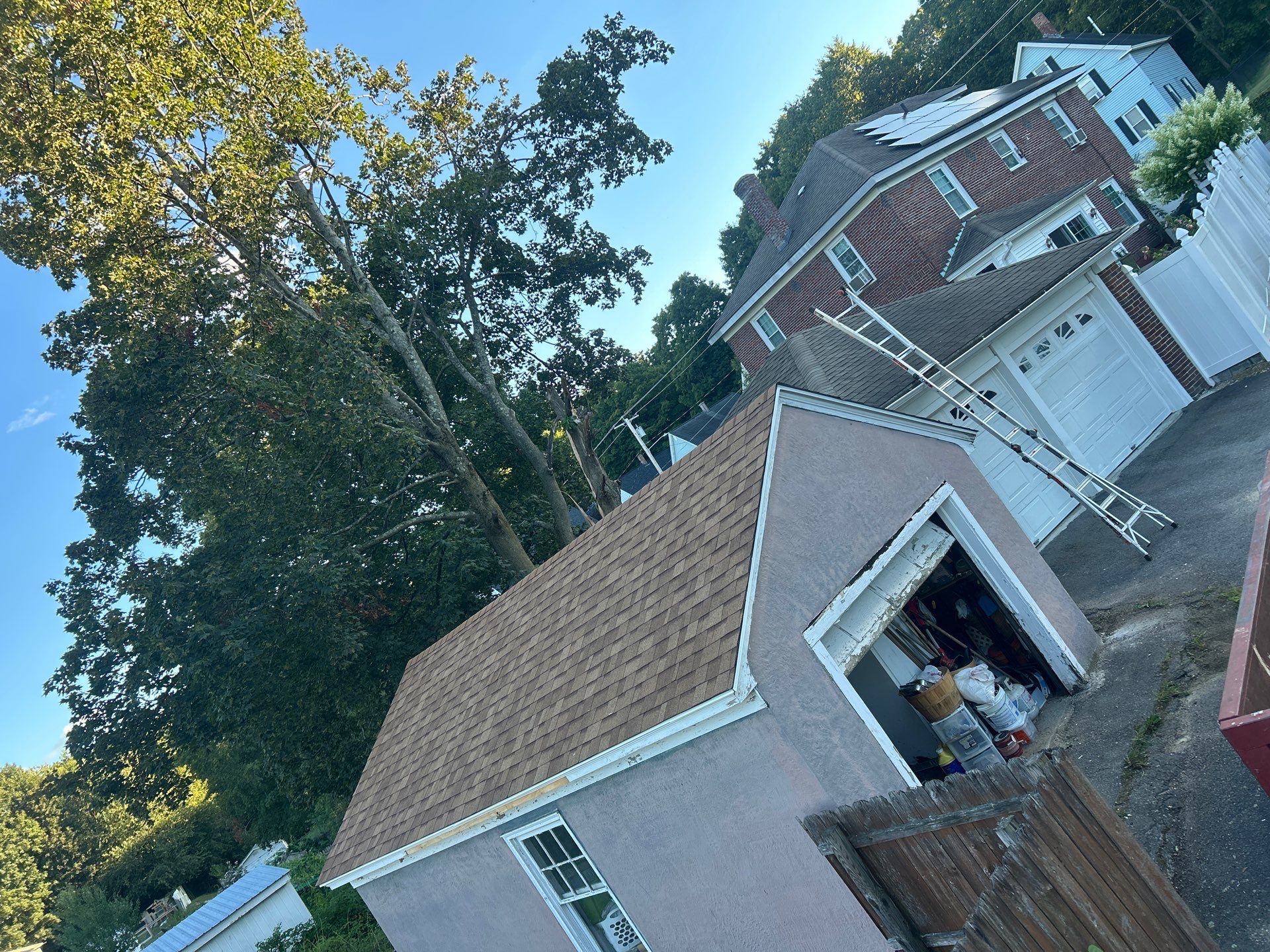 Garage Roof Replacement & Trim Repair by Mighty Dog Roofing of Greater Middlesex County