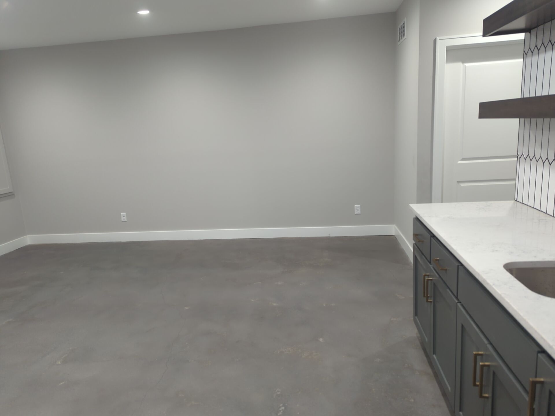 Lee's Summit -- Polished Concrete with Grey Dye by Big Red Decorative Concrete, LLC
