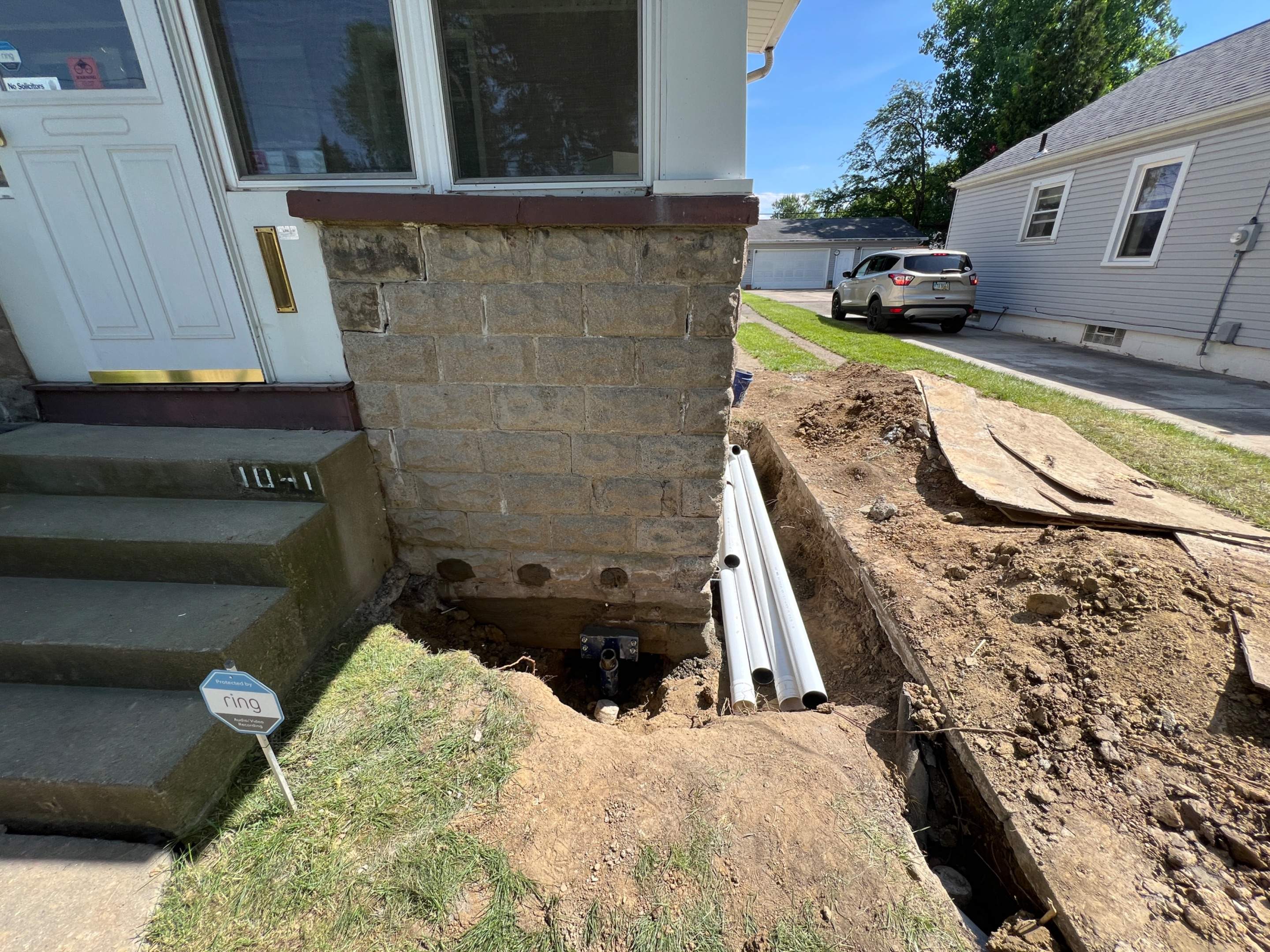 Helical Piers using Helical Deep Foundation Footings by Toledo Basement Repair