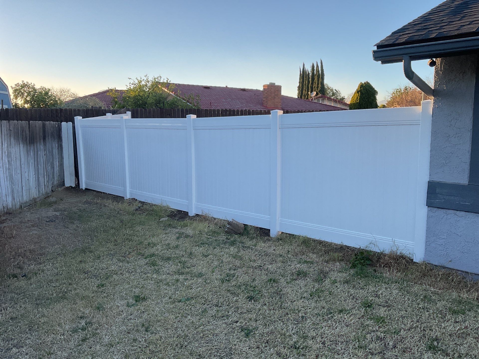6ft White Privacy Fence  by Fence Guys Inc. 