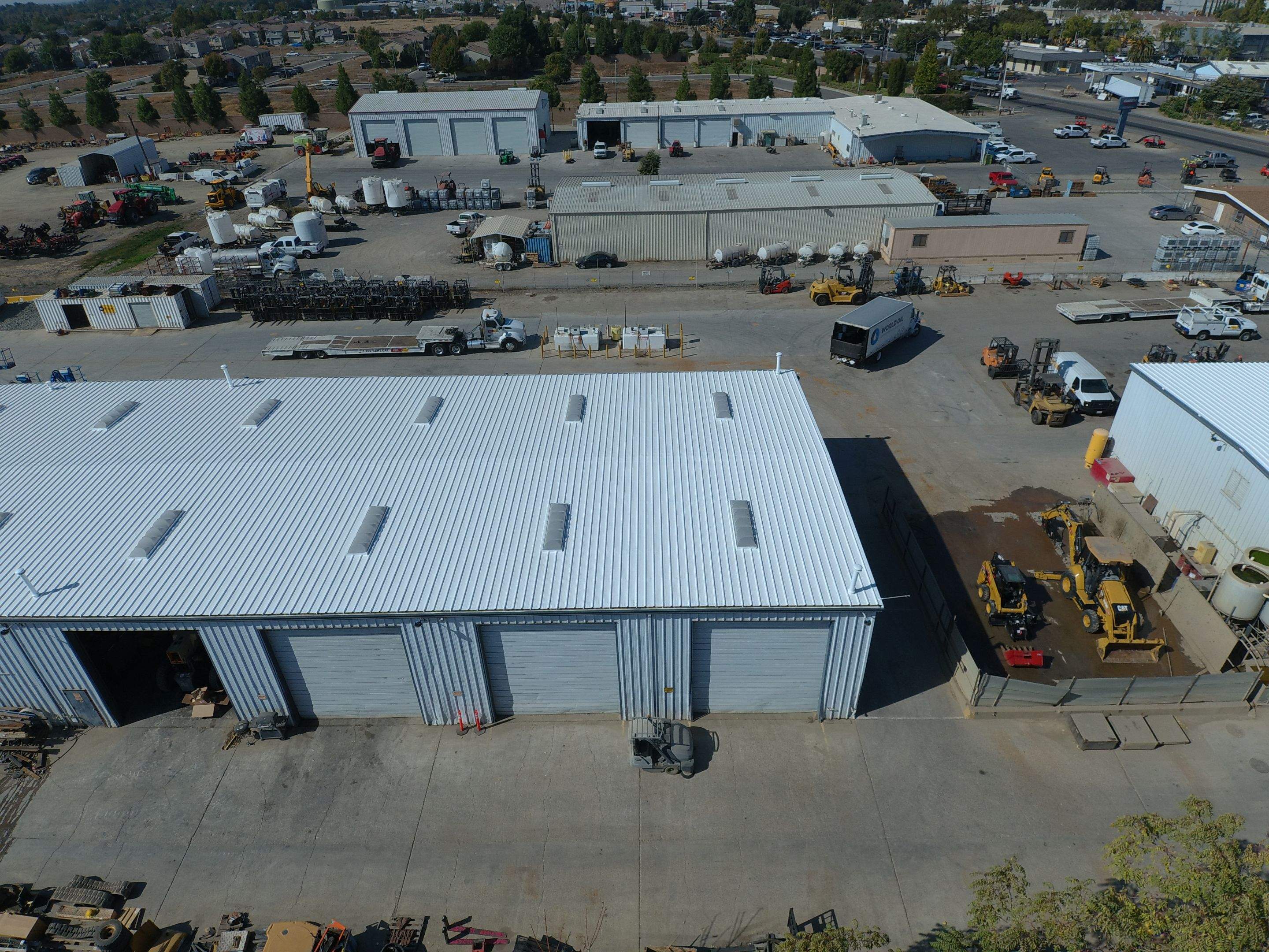 MR Roofing system using Conklin Benchmark/PUMA XL fabric and coating by Straight Edge Roofing Inc