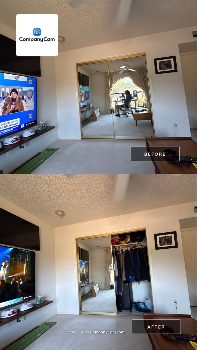 TV wall in office by CompanyCam Sales Demo