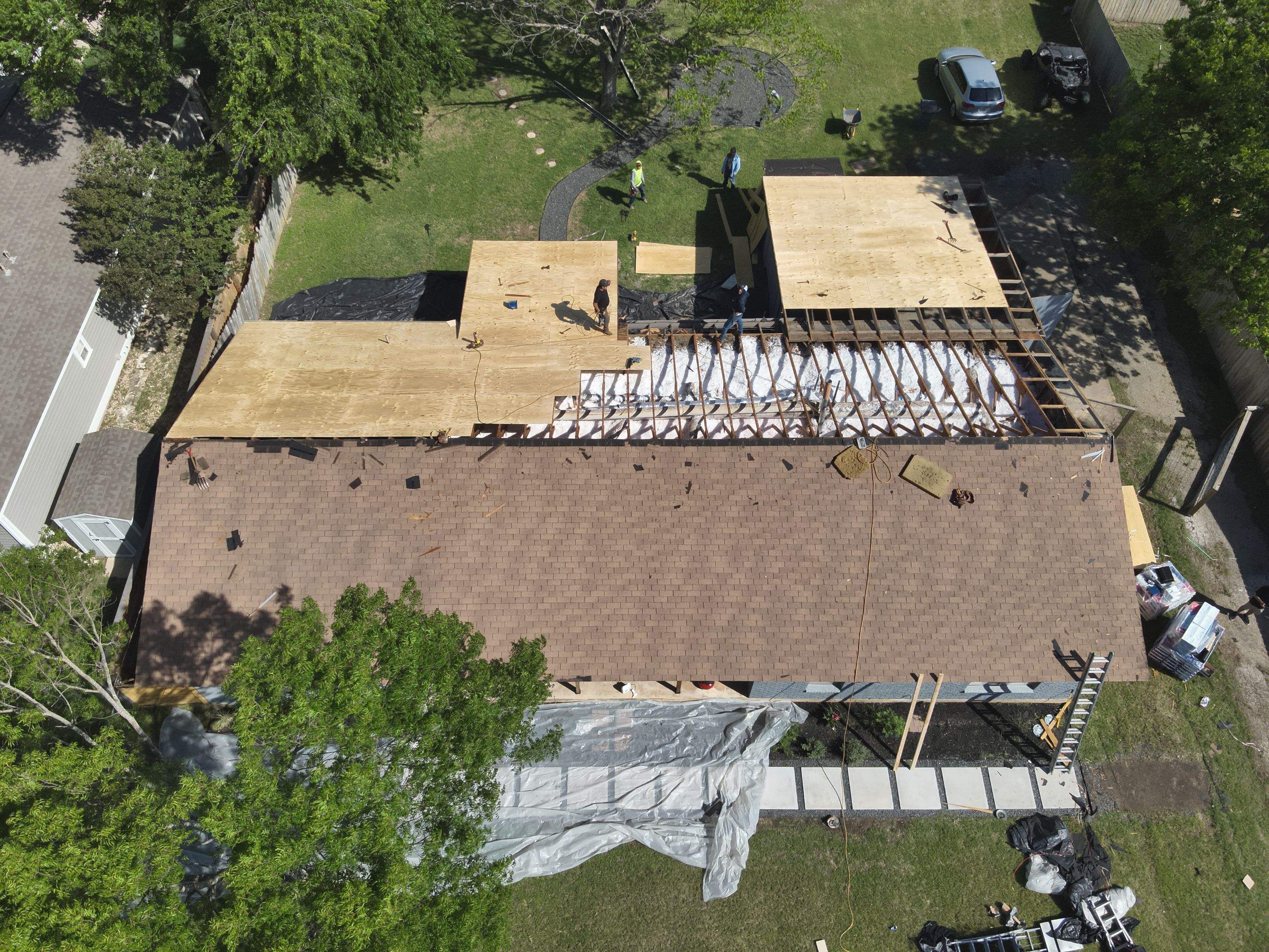 Residential Roof Replacement using GAF - HDZ - Charcoal by Action Exteriors Austin