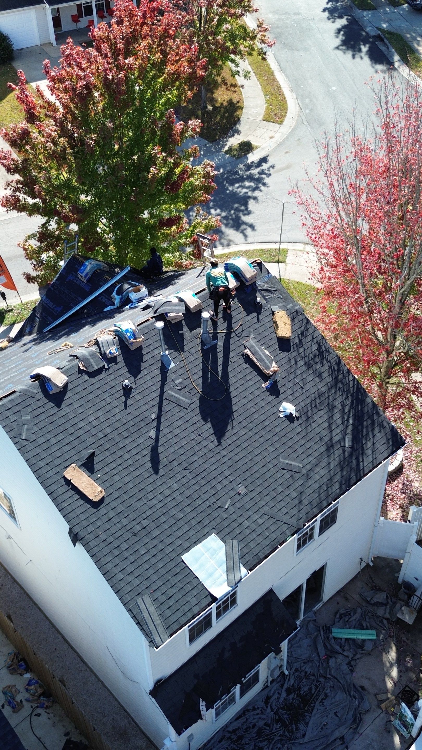 Roof and gutter replacement by hail and wind damage by Just Brilliant Restoration JBR