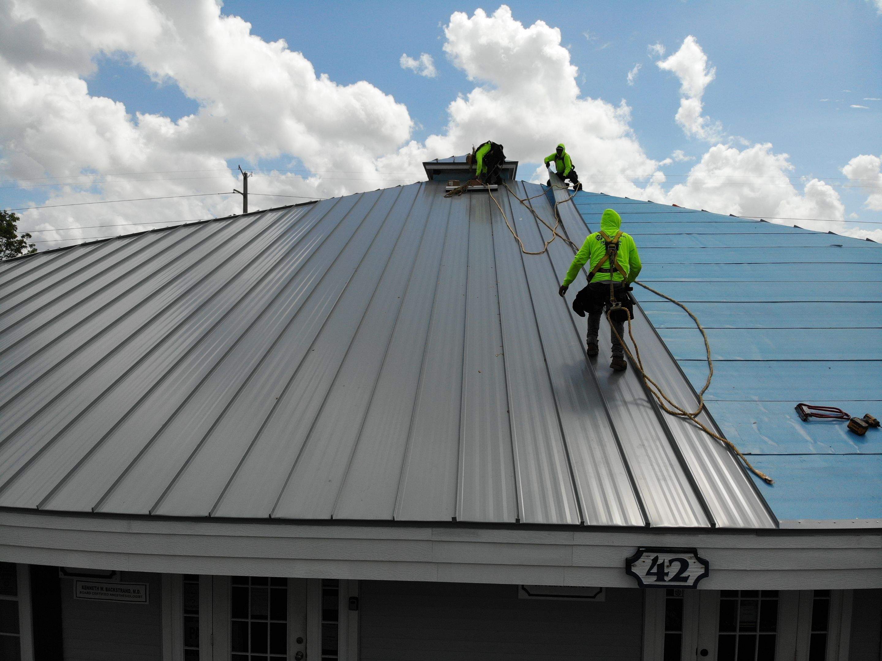 Commercial Standing Seam Metal Replacement in Fort Myers, FL by International Roofing