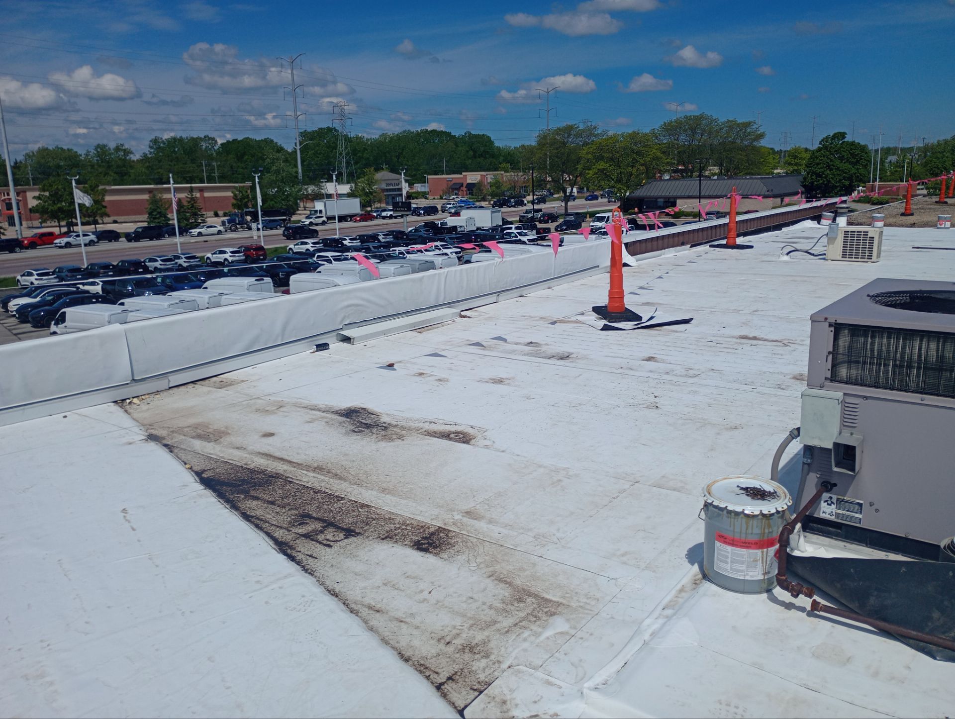 Ford Dealership - Re-Roof by Pink Roofing