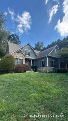Mills River Residential Exterior Rejuvenation and Roof Cleaning Project