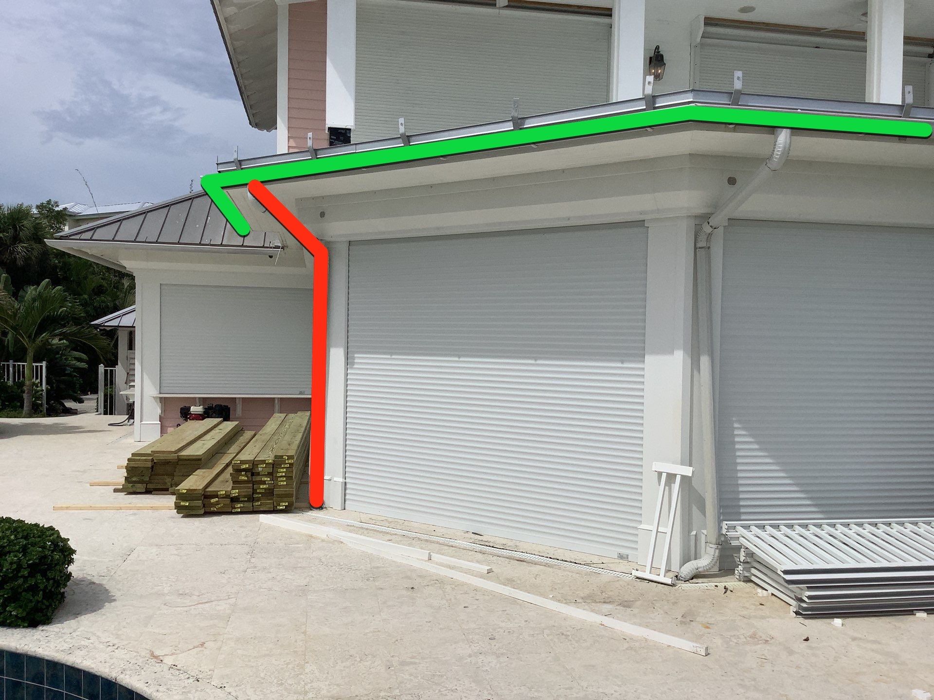 Half-Round Seamless Gutters in Boca Grande FL by Gutter Professors