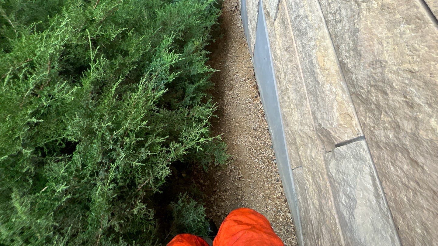 natural stone using Algaecide, soft wash soap by Northern Power Washing LLC.