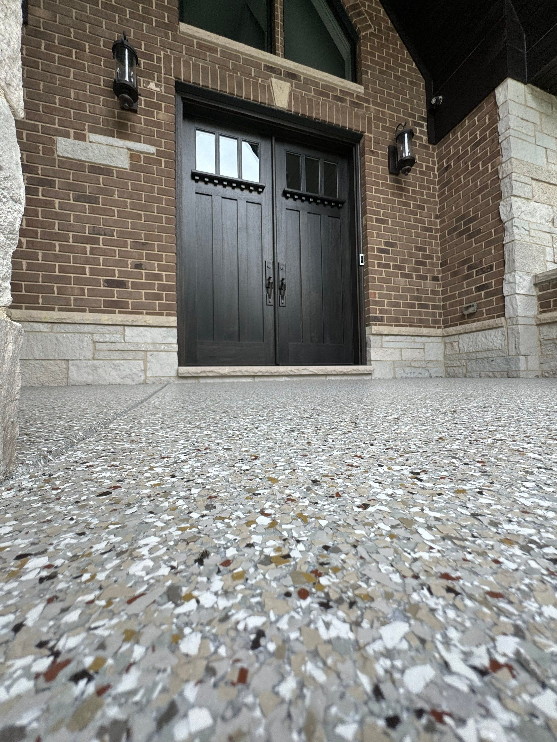 Creekbed Concrete Coating by Level 10 Coatings