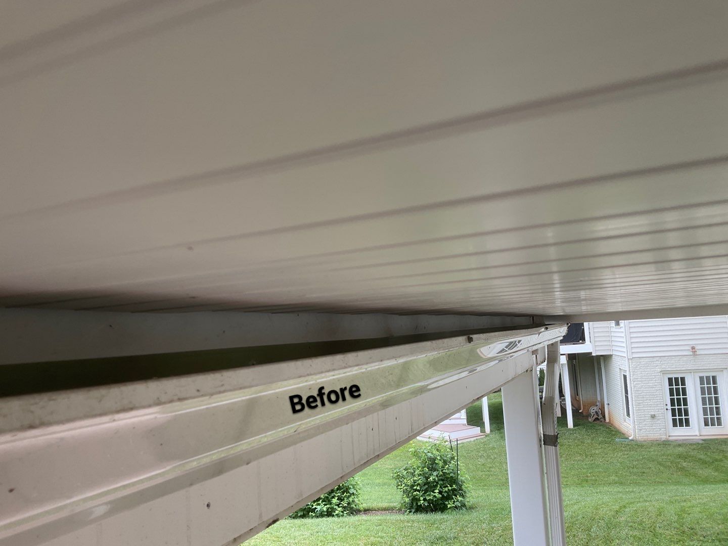 Deck Repair using Rain Drop Gutter covers by Alpha Design Services