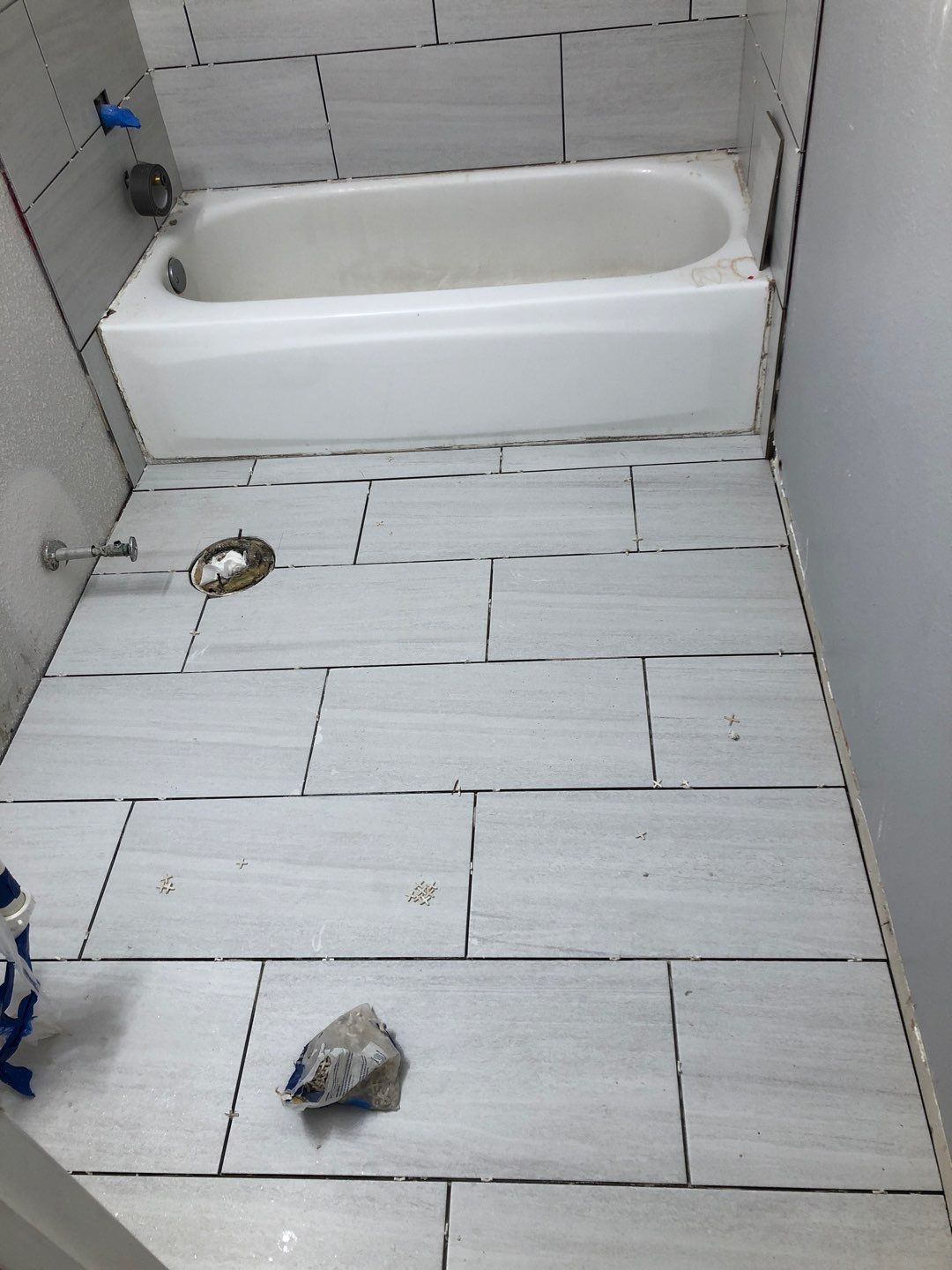 Bathroom Remodel using Water mitigation equipment by L&T General Contractors and Restoration INC