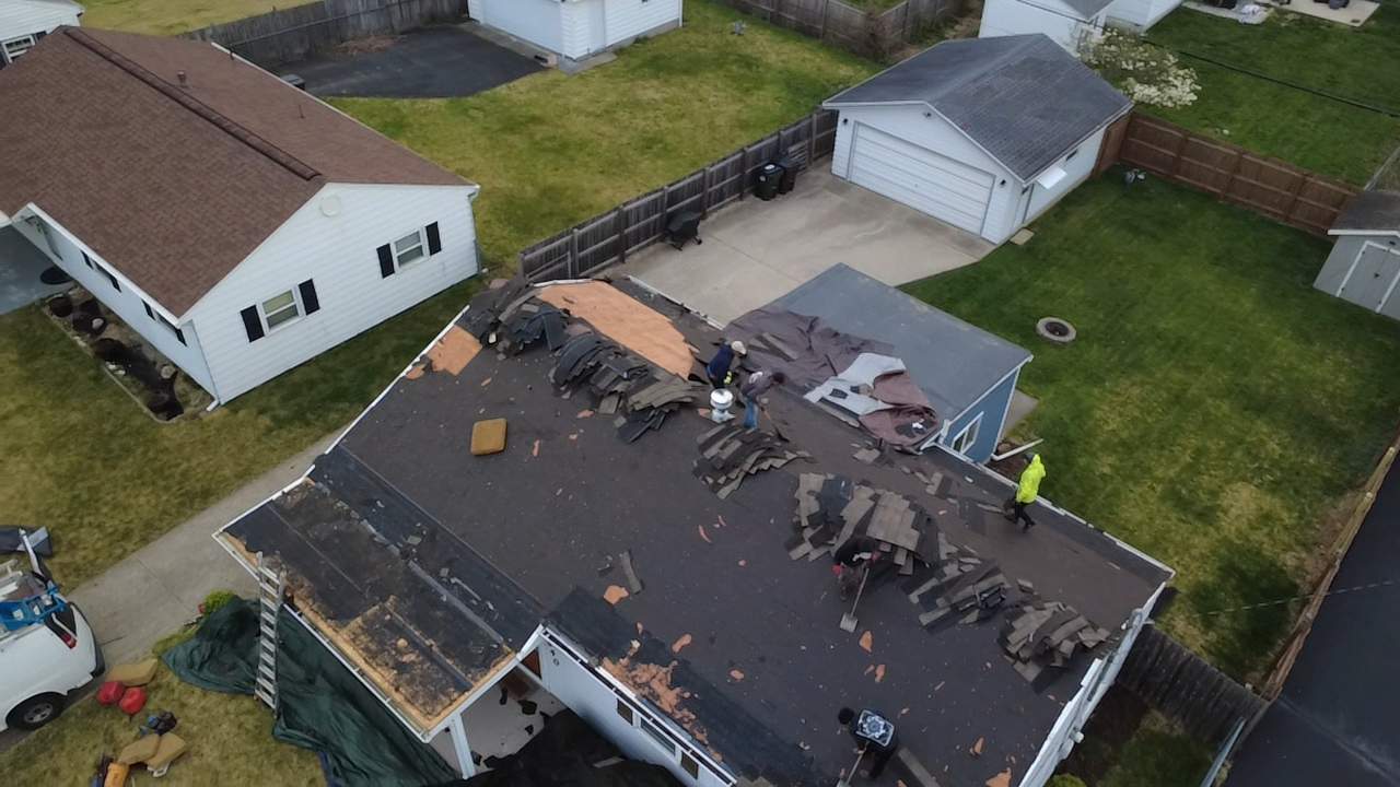 Dayton Residential Roof Replacement Featuring Gray Asphalt Architectural Shingles by Level Up Roofing and Restoration Services LLC
