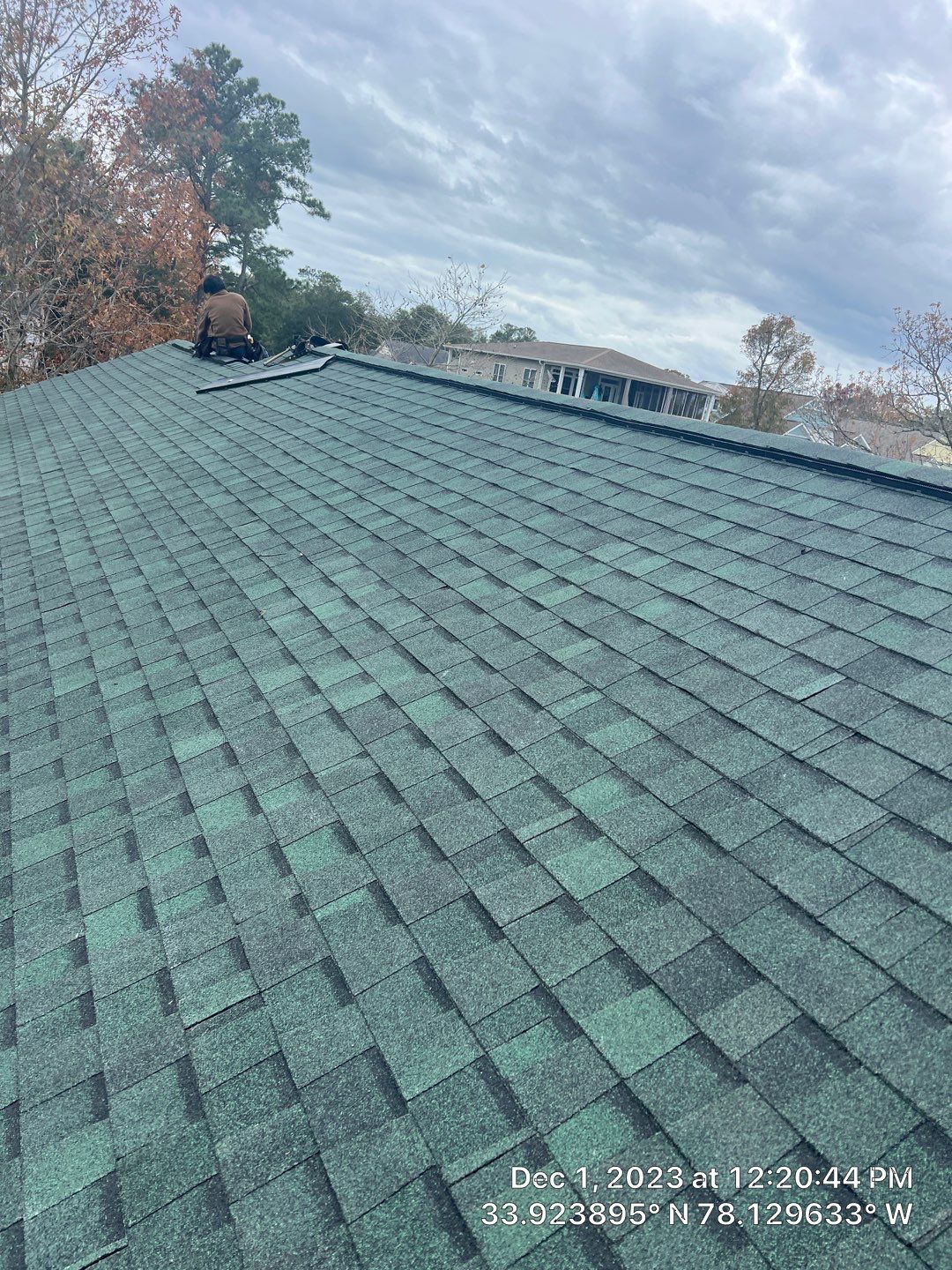 FORTIFIED Roof Replacement in Oak Island, NC Using CertainTeed Landmark Hunter Green by RGR Construction and Roofing, LLC