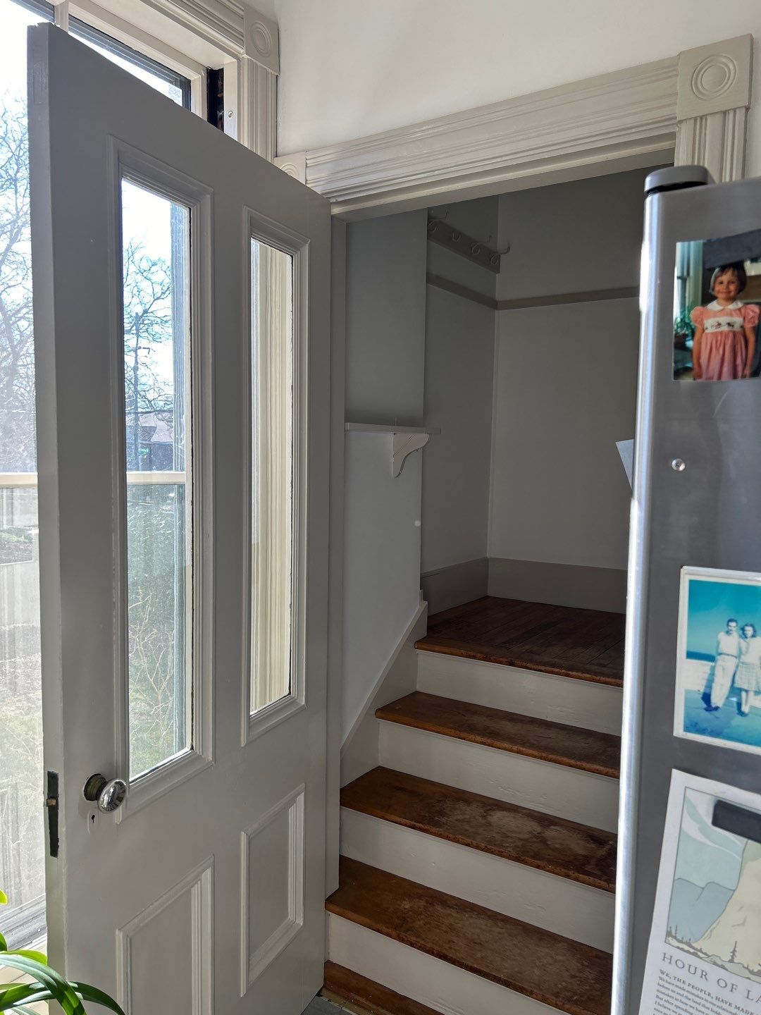 Refreshing an old back hallway for a favorite regular in Manchester's North End by The Persnickety Painters