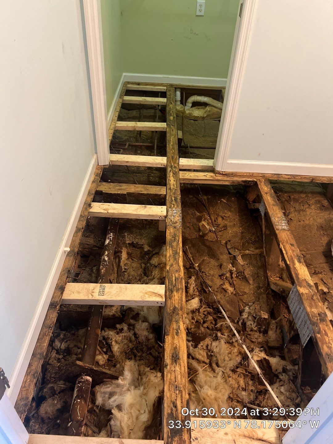 Caving Floor Flooring Repair in Oak Island, NC by RGR Construction and Roofing, LLC