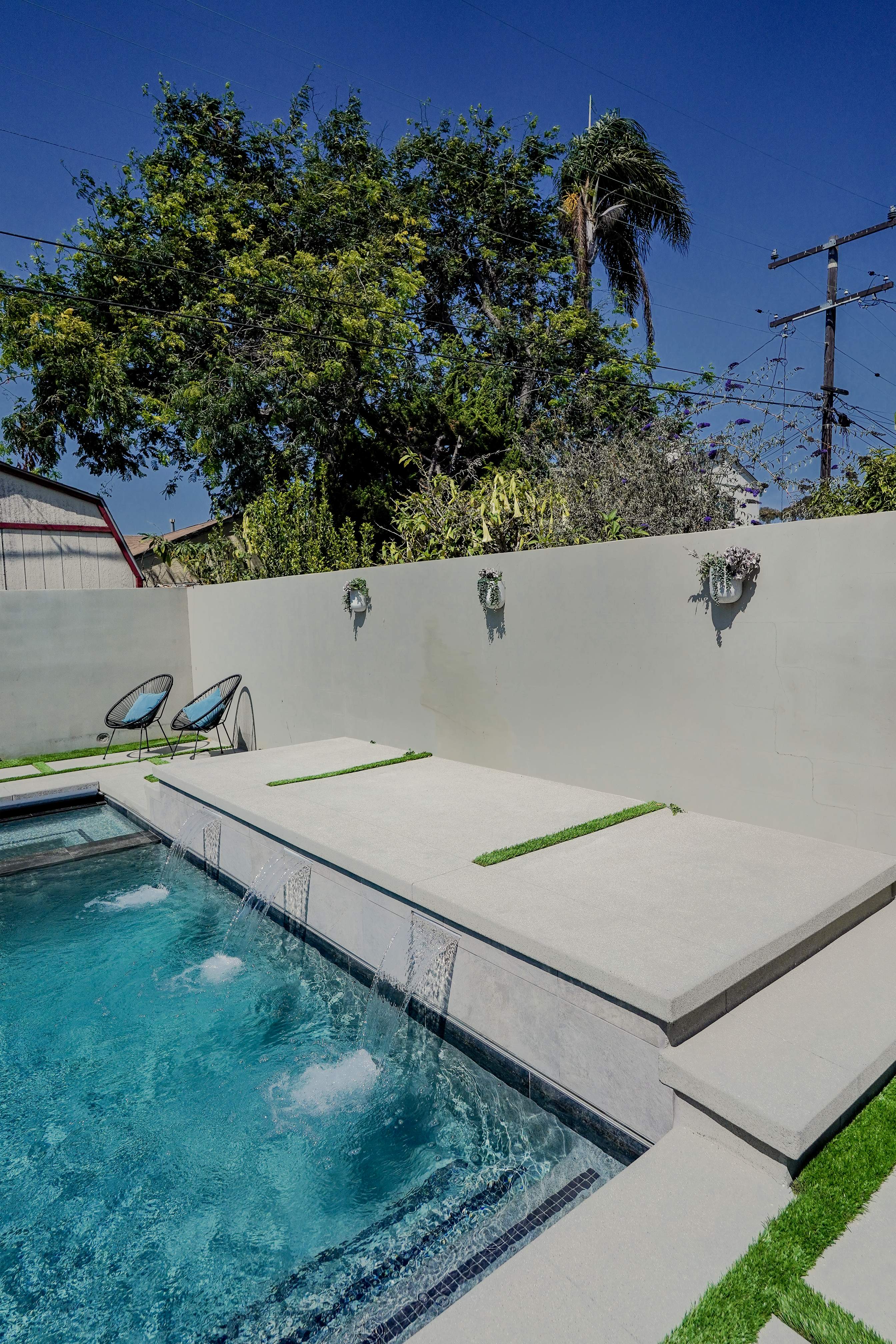 Cocktail Pool & Spa With Automatic Cover by Lax Home Inc 