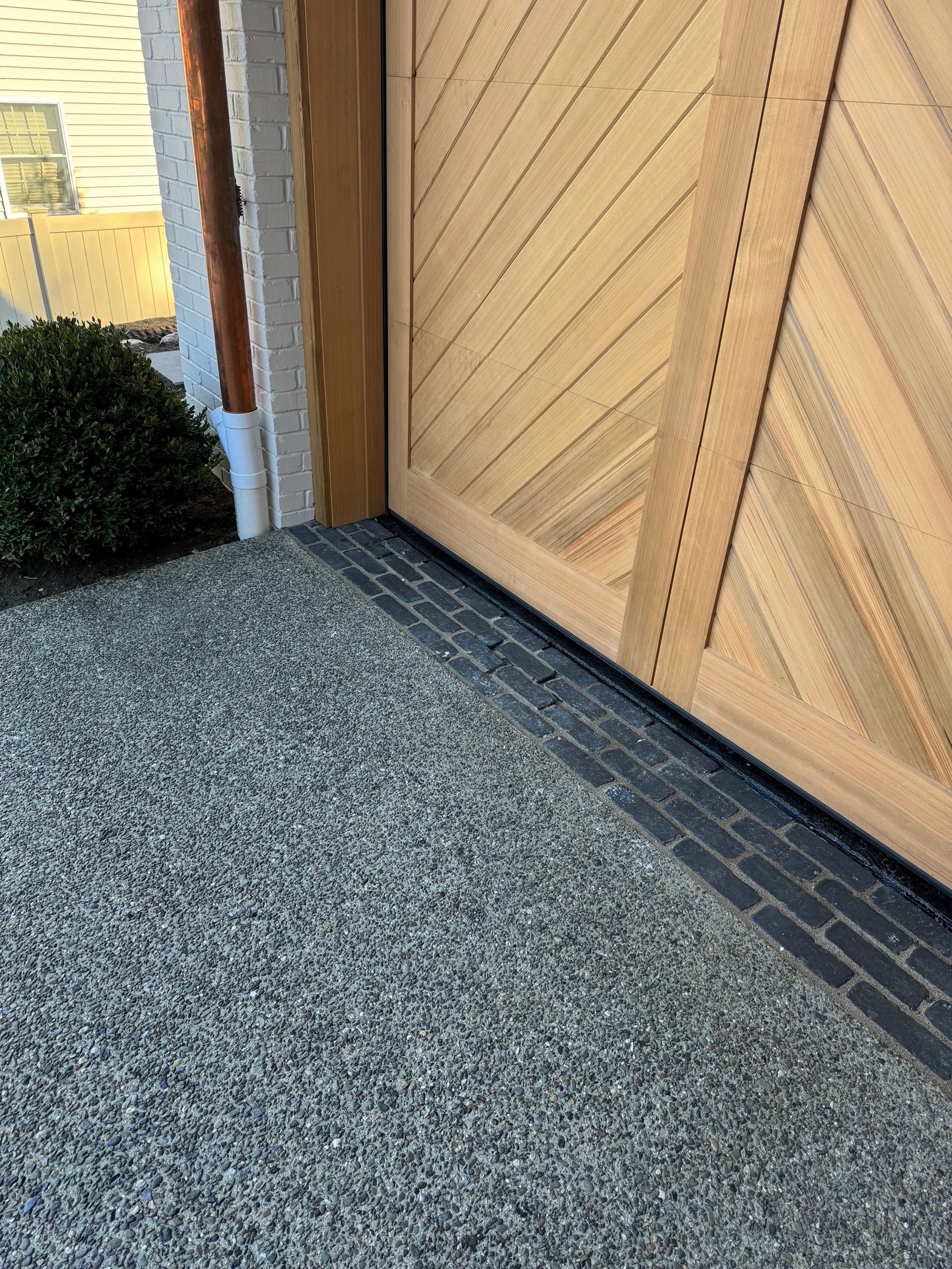 Exposed Aggregate Driveway in Haddonfield NJ by Architectural Concrete Design