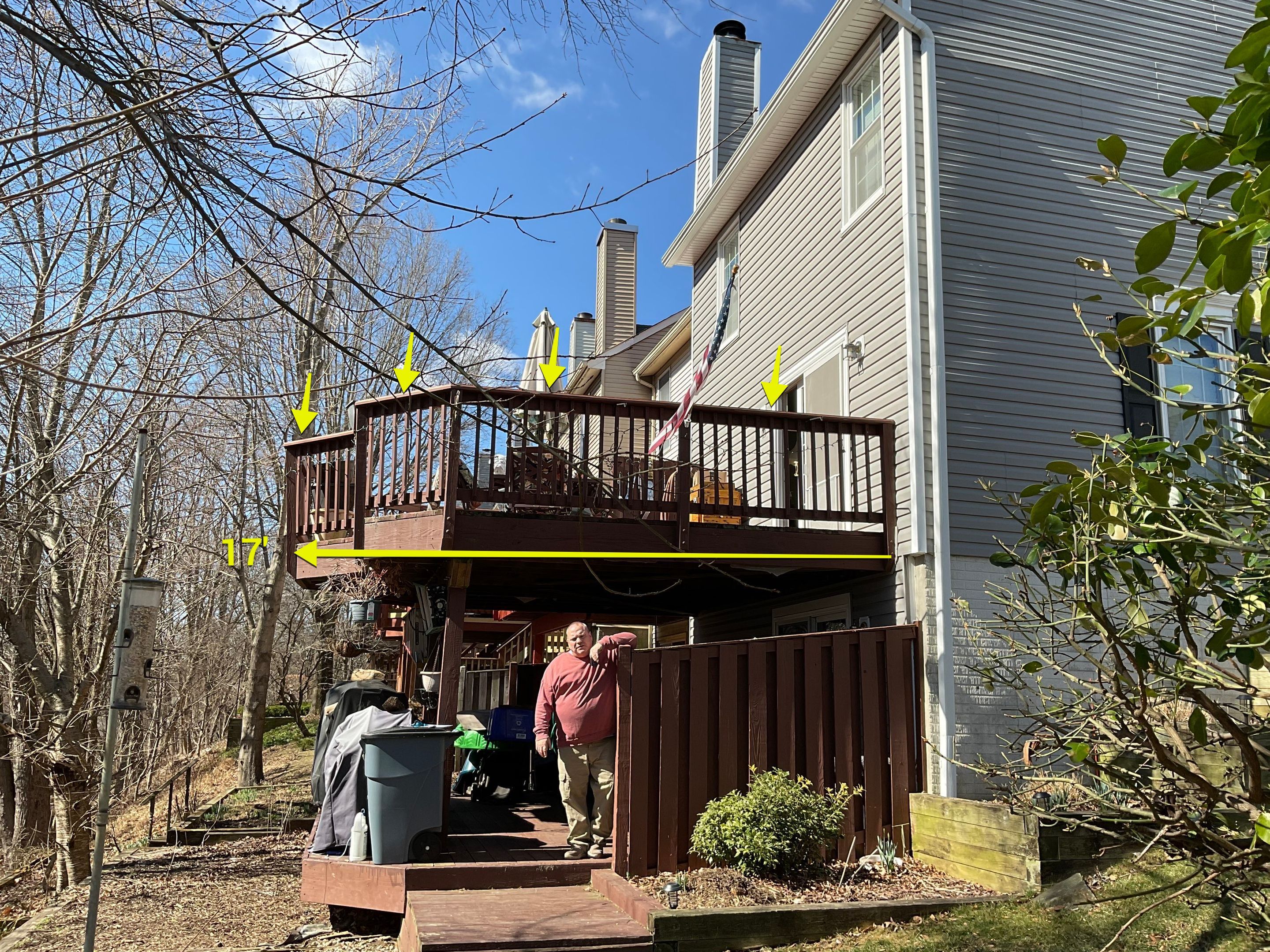 Deck Installation using New Composite Deck Board by Alpha Design Services