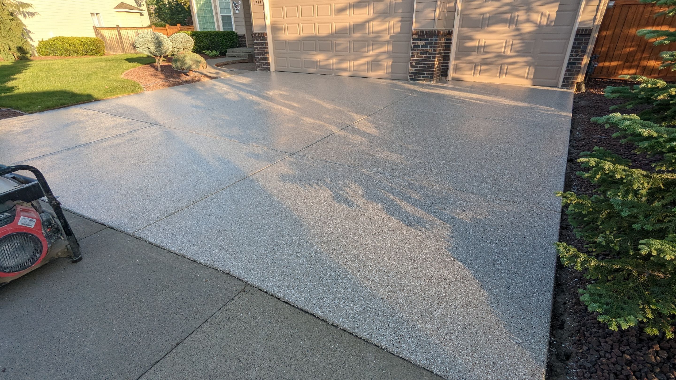 Driveway using Pebble Beach by Croc Coatings, LLC