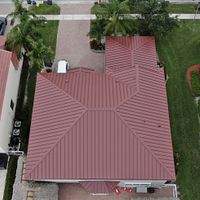 24ga 1.5" Mechanical Seam Colonial Red by Total Roofing System The Metal Roof Experts