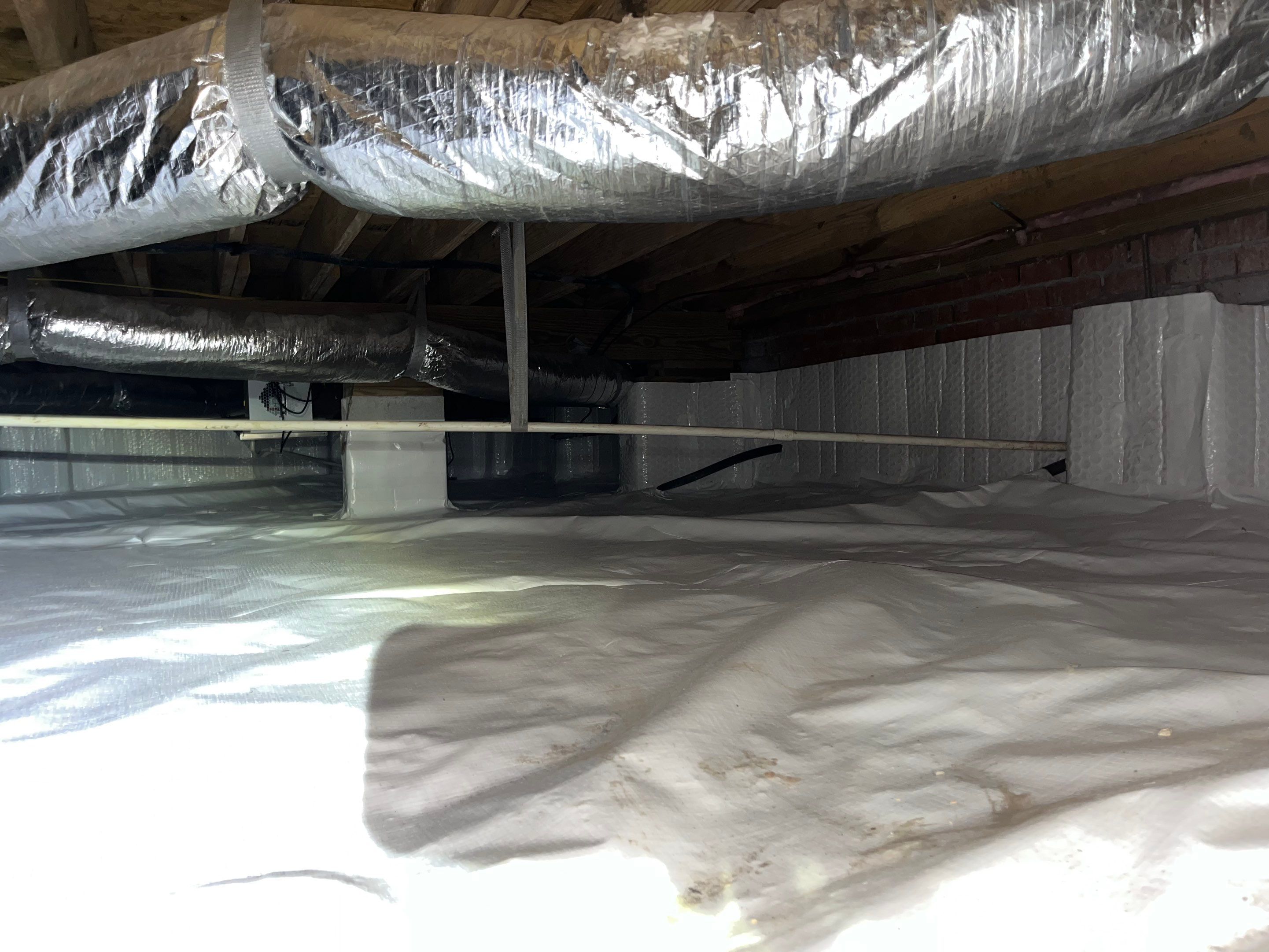 Impact Choice Encapsulation with French Drain and Crawlspace Doors by Impact Crawlspace
