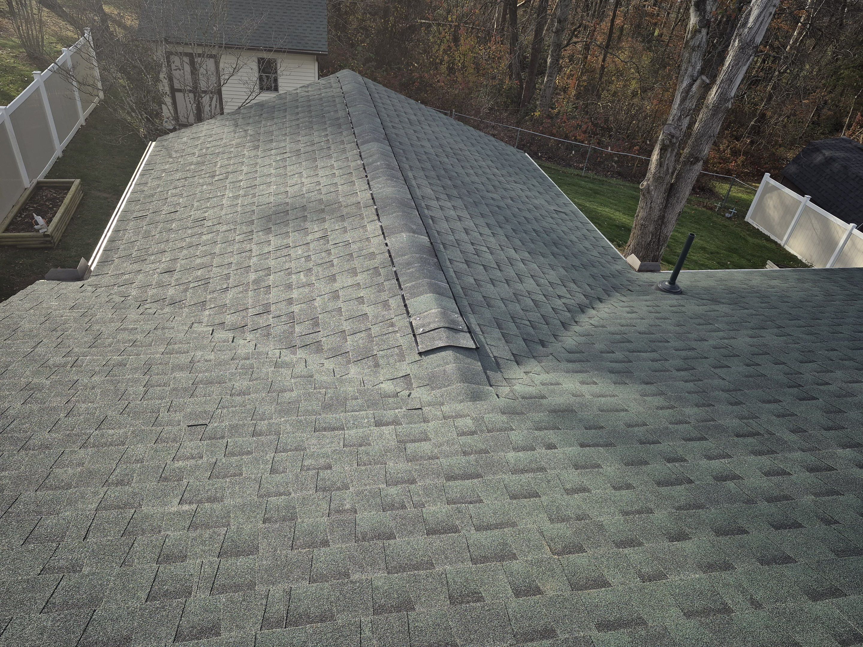 Residential Roofing Installation using GAF Timberline HDZ Hunter Green by Rainstoppers Roofing