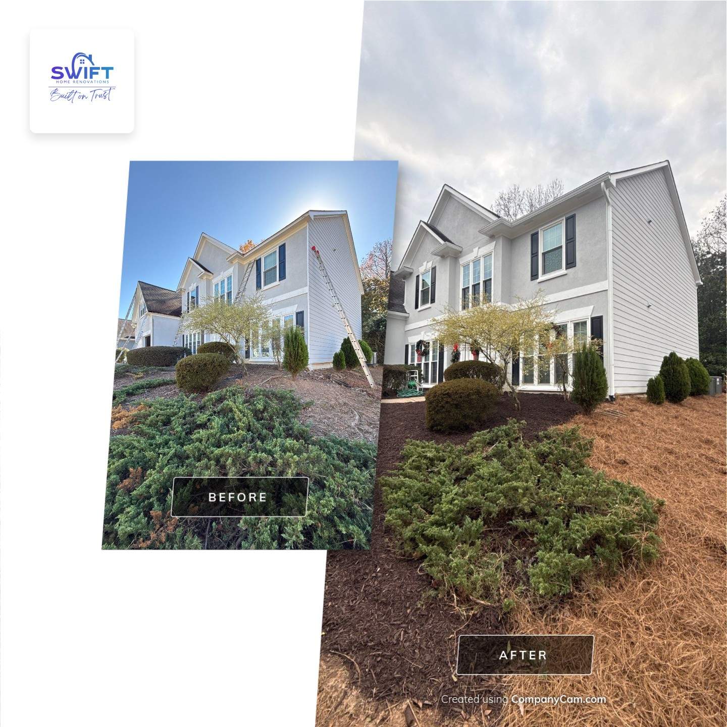 Comprehensive Exterior Siding and Structural Rot Repair in Marietta by Swift Home Renovations