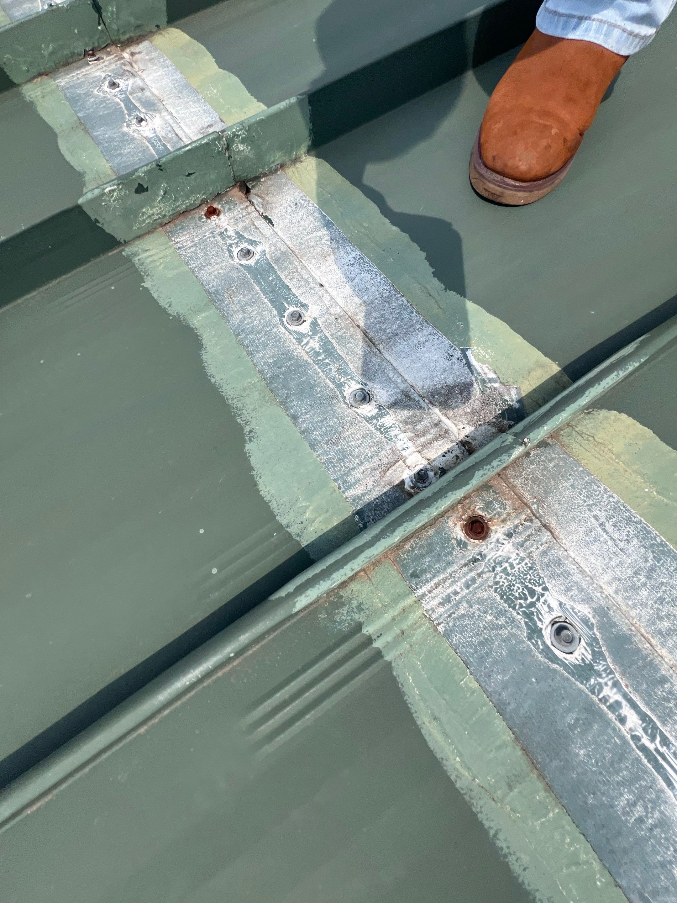 Hail Damage using Metal by Roof Repair Services LLC