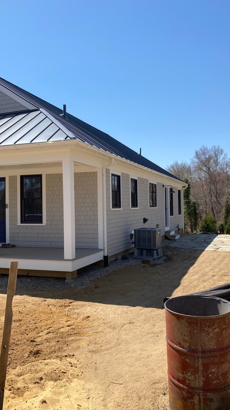 Gutter Installation using 6" Half Round Aluminum Gutter in Orleans, MA by Gutter Pro Enterprises