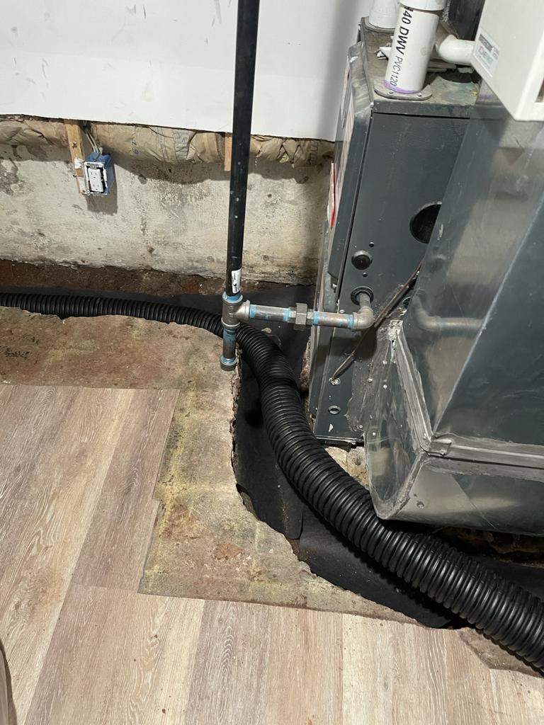 Interior French Drain Job in Lyndhurst, NJ by Pure Service Pro, LLC 