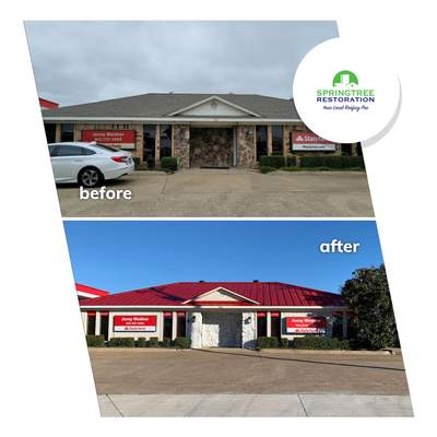 Commercial metal roof