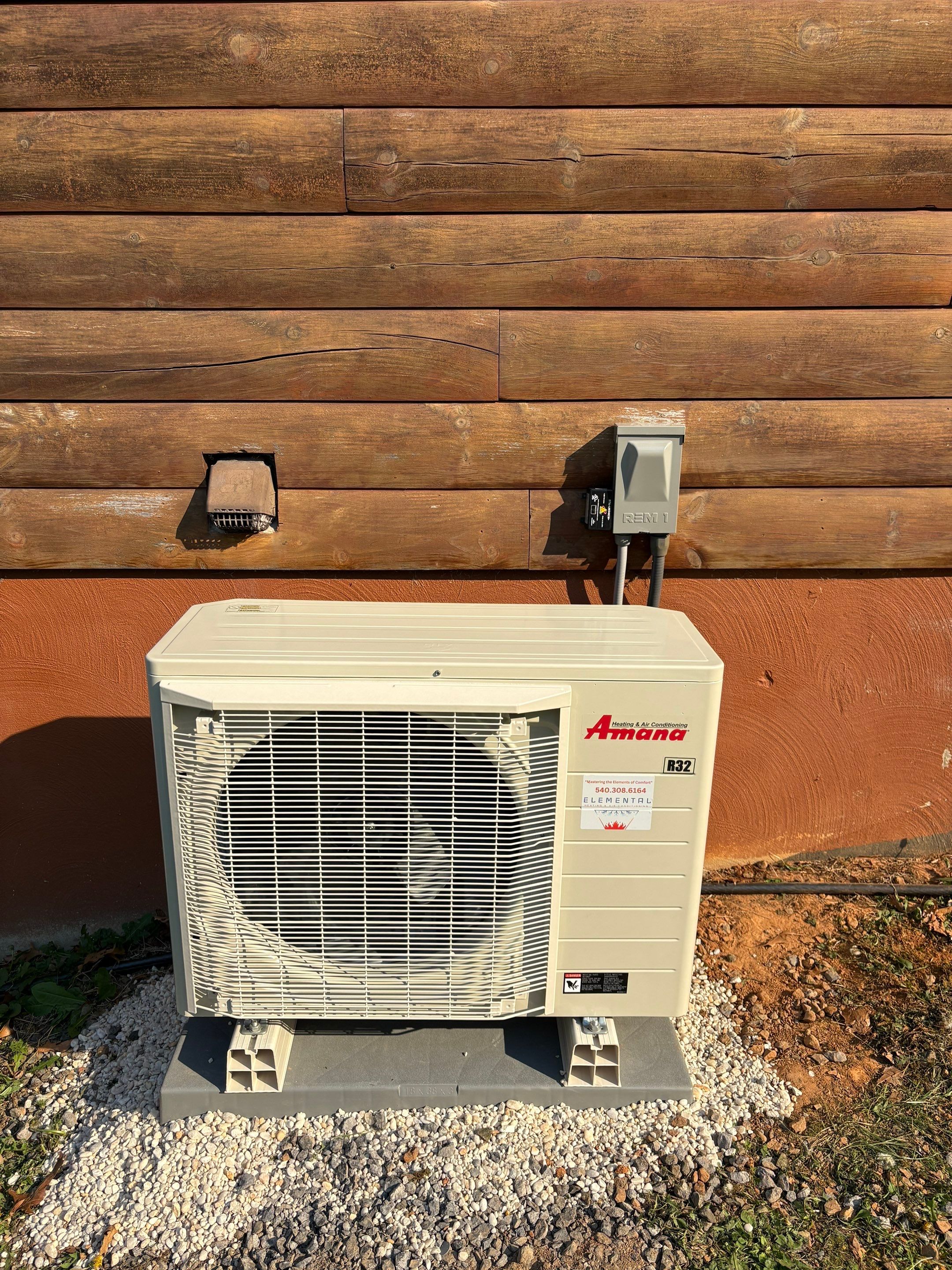 Duel Fuel Amana S-Series install by Elemental Heating and air conditioning LLC