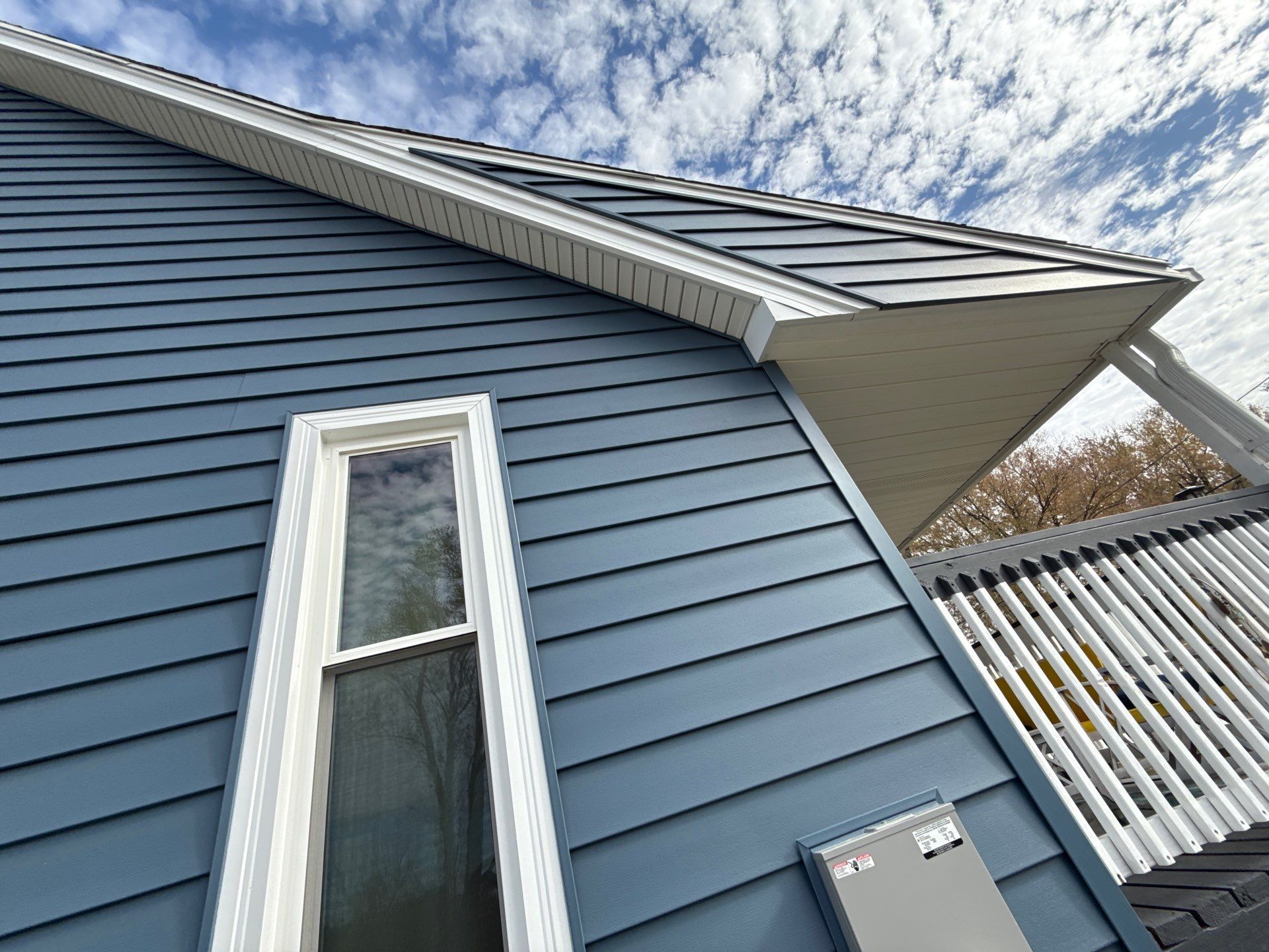 Out with the Old , in with the Blue  by EEC  Windows, Siding & Roofing 