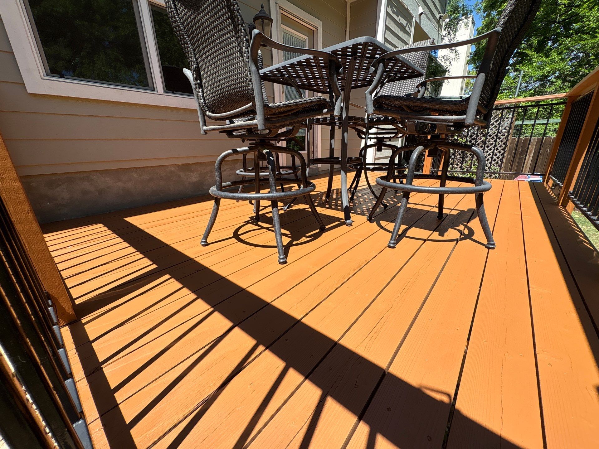 Back Deck Repainting Project in Austin, TX by Kstylez Roofing & Construction