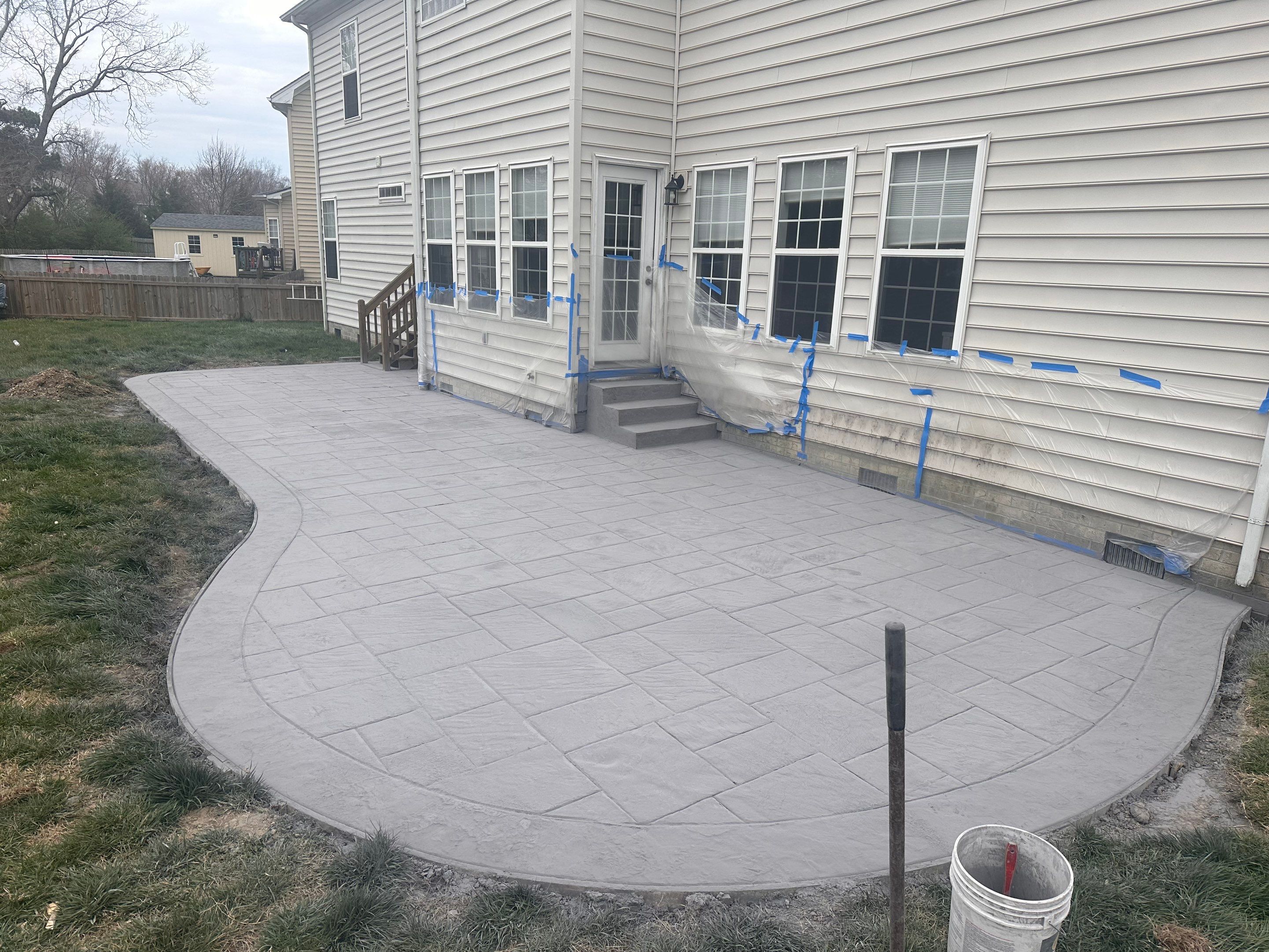 Project in Virginia Beach by Sam The Concrete Man Virginia Beach