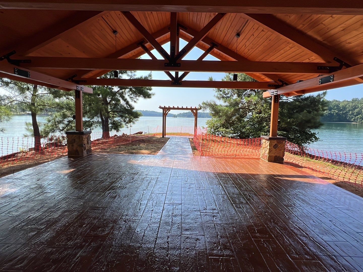Stamped Concrete Pavilion Slab by Xtreme Concrete Services
