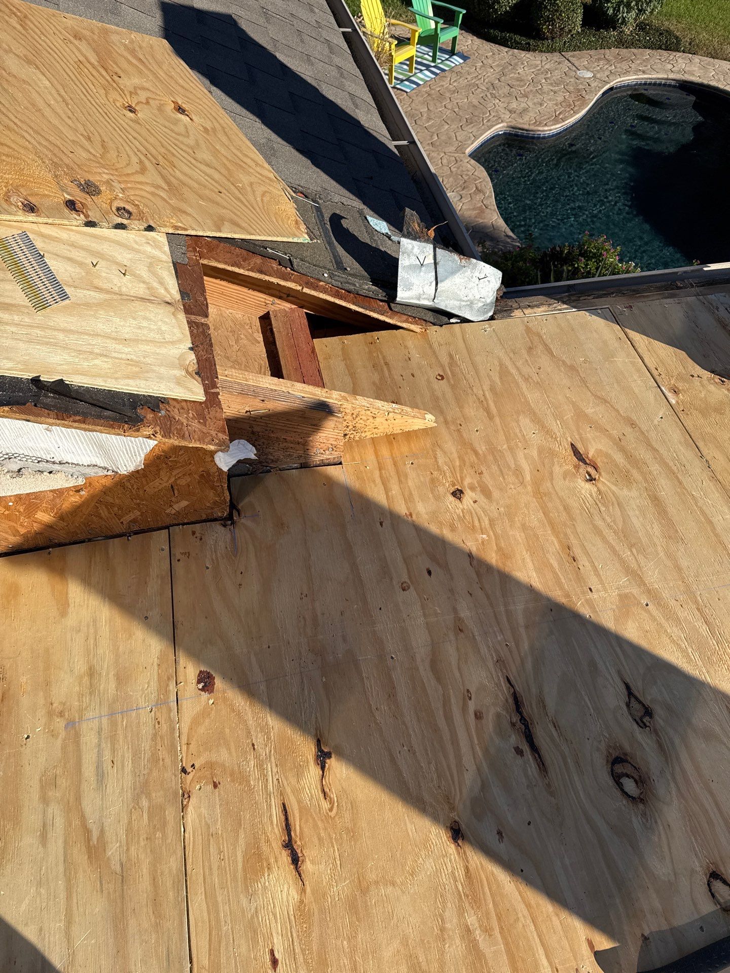 Walk Out Patio Cover by Bayfront Roofing and Construction