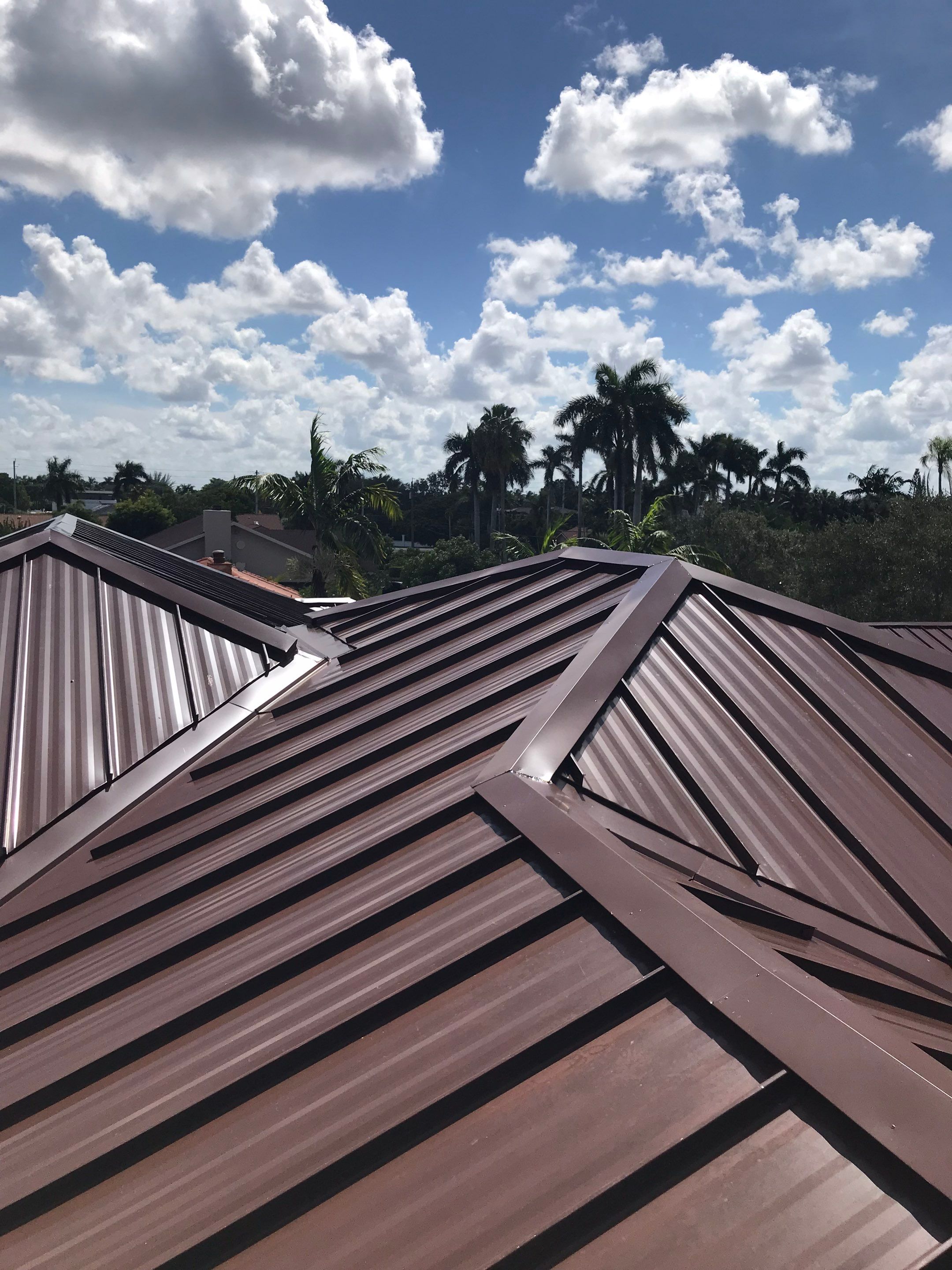 Metal Roof - Galvalume - Mansard Brown by Istueta Roofing