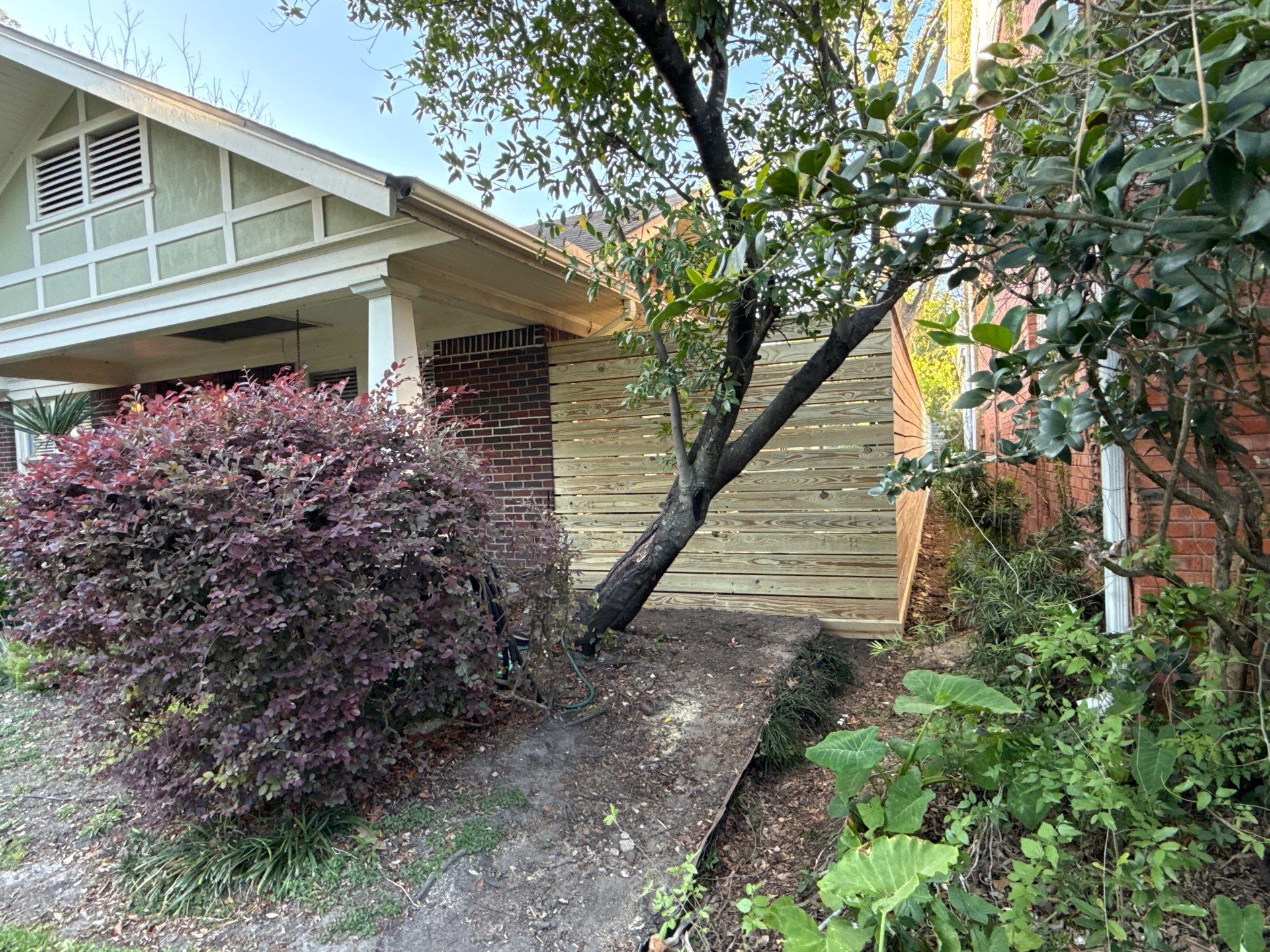 Modern Treated Pine Horizontal Fence by Tim's Fences