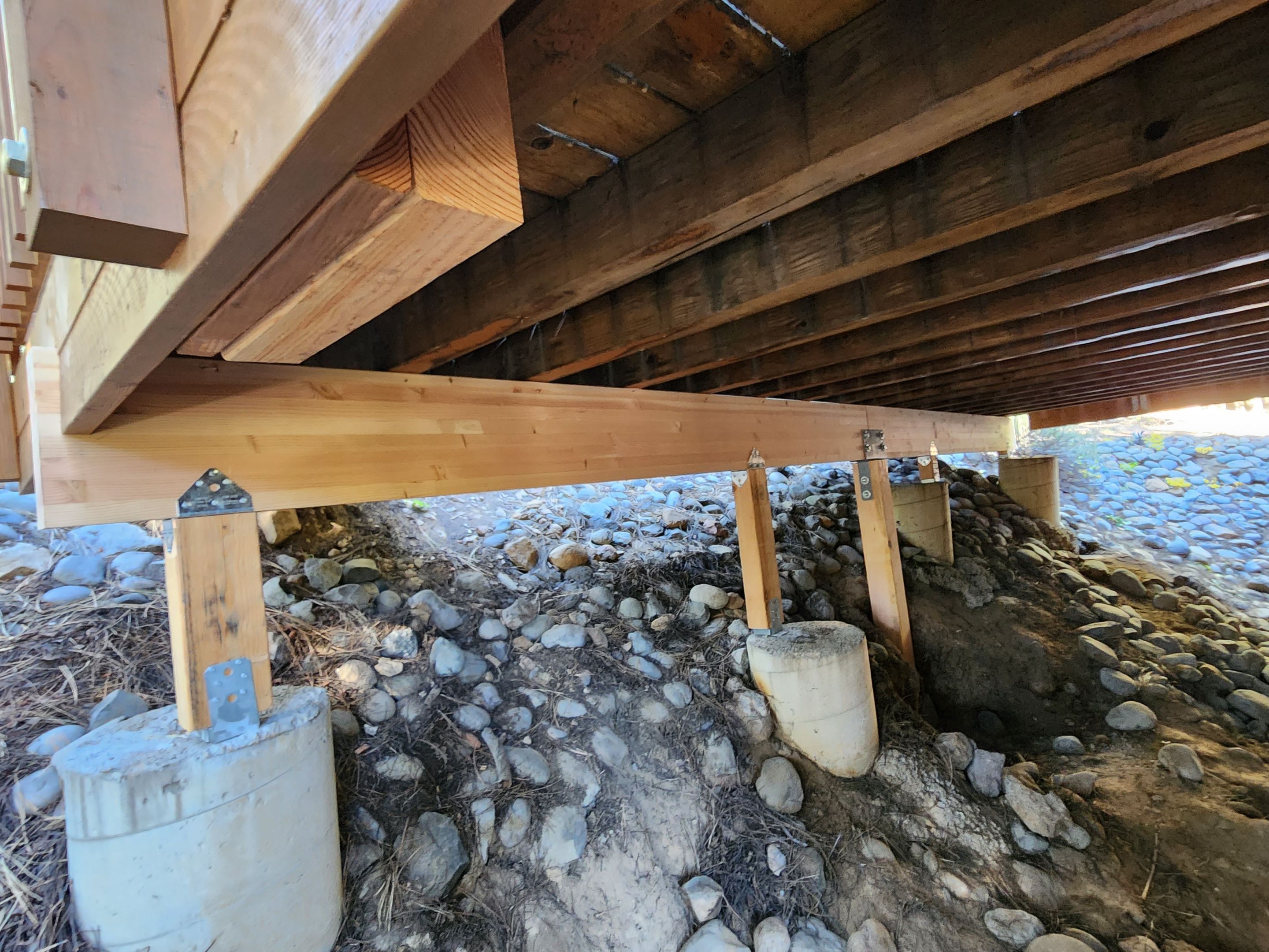 Deck Beam Replacement/Water damage Repair by The Tahoe Tradesman