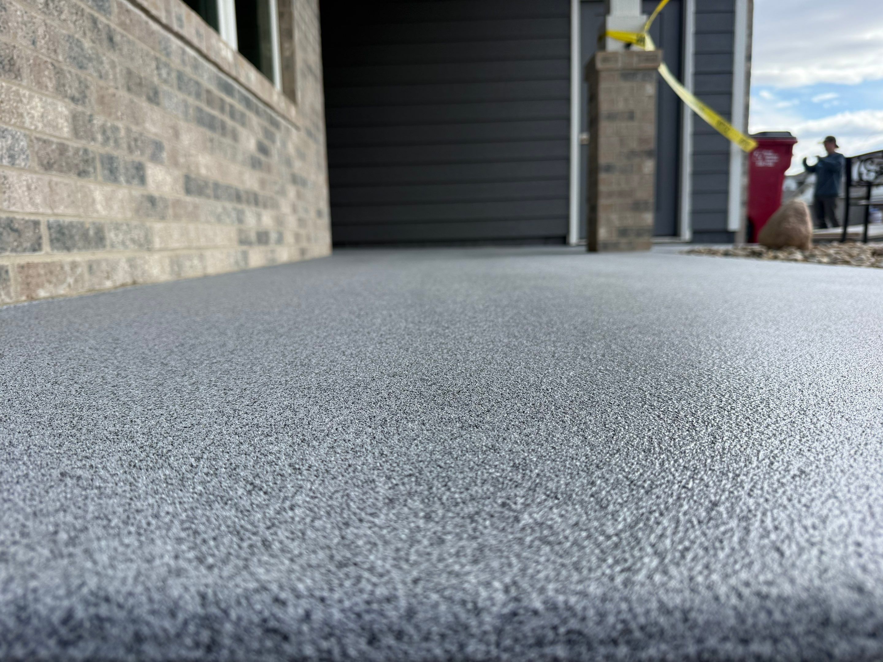 Decorative Flake Concrete Coating for Sioux Falls Porch and Patio by Select Painting, Coatings & Garage Cabinets