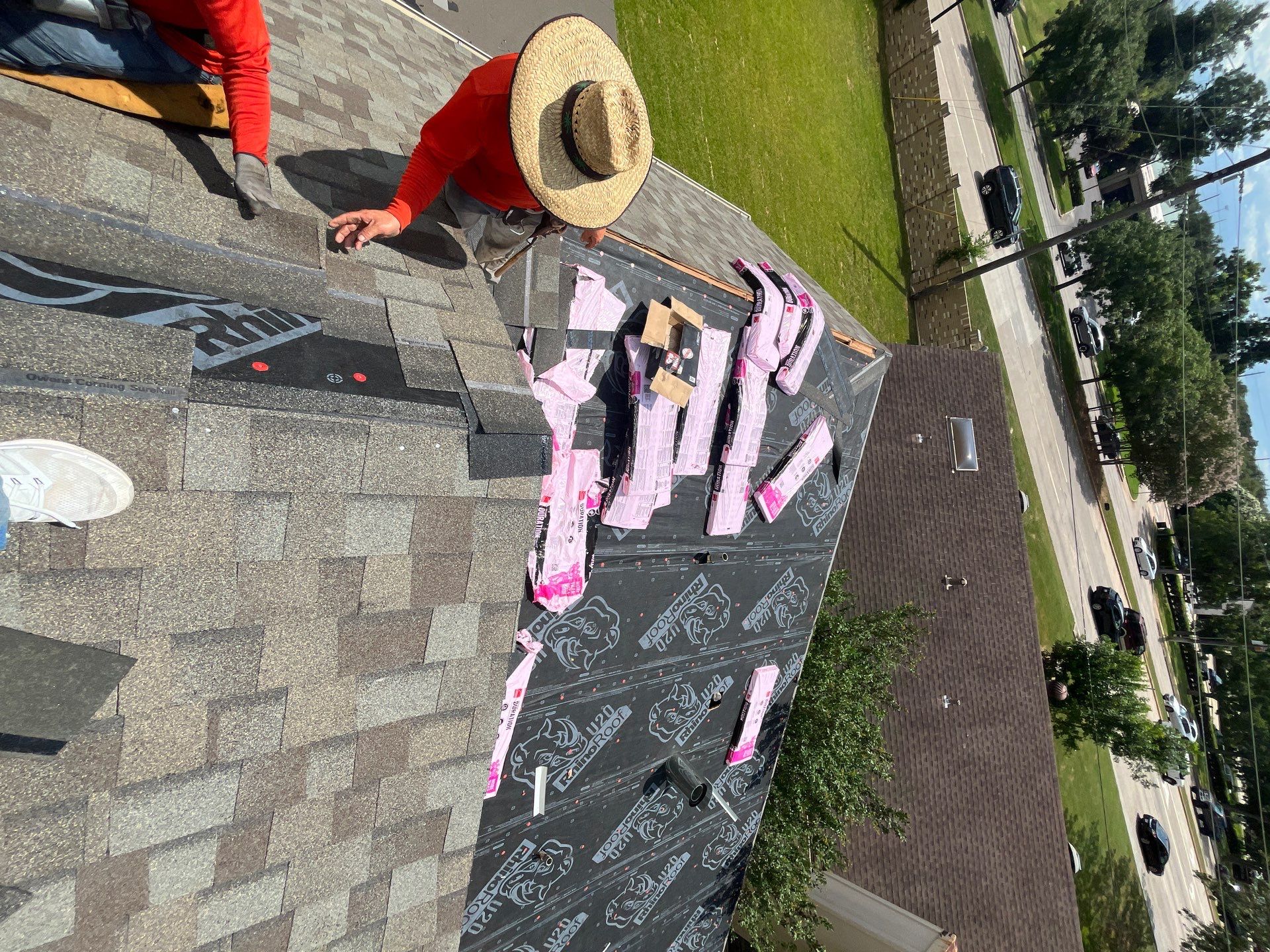 Residential Roofing Installation using Owen's Corning Duration (Lifetime) Shingles by Roof Repair Company