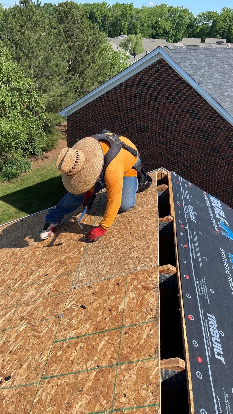 Roof replacement by hail and wind damage by Just Brilliant Restoration JBR