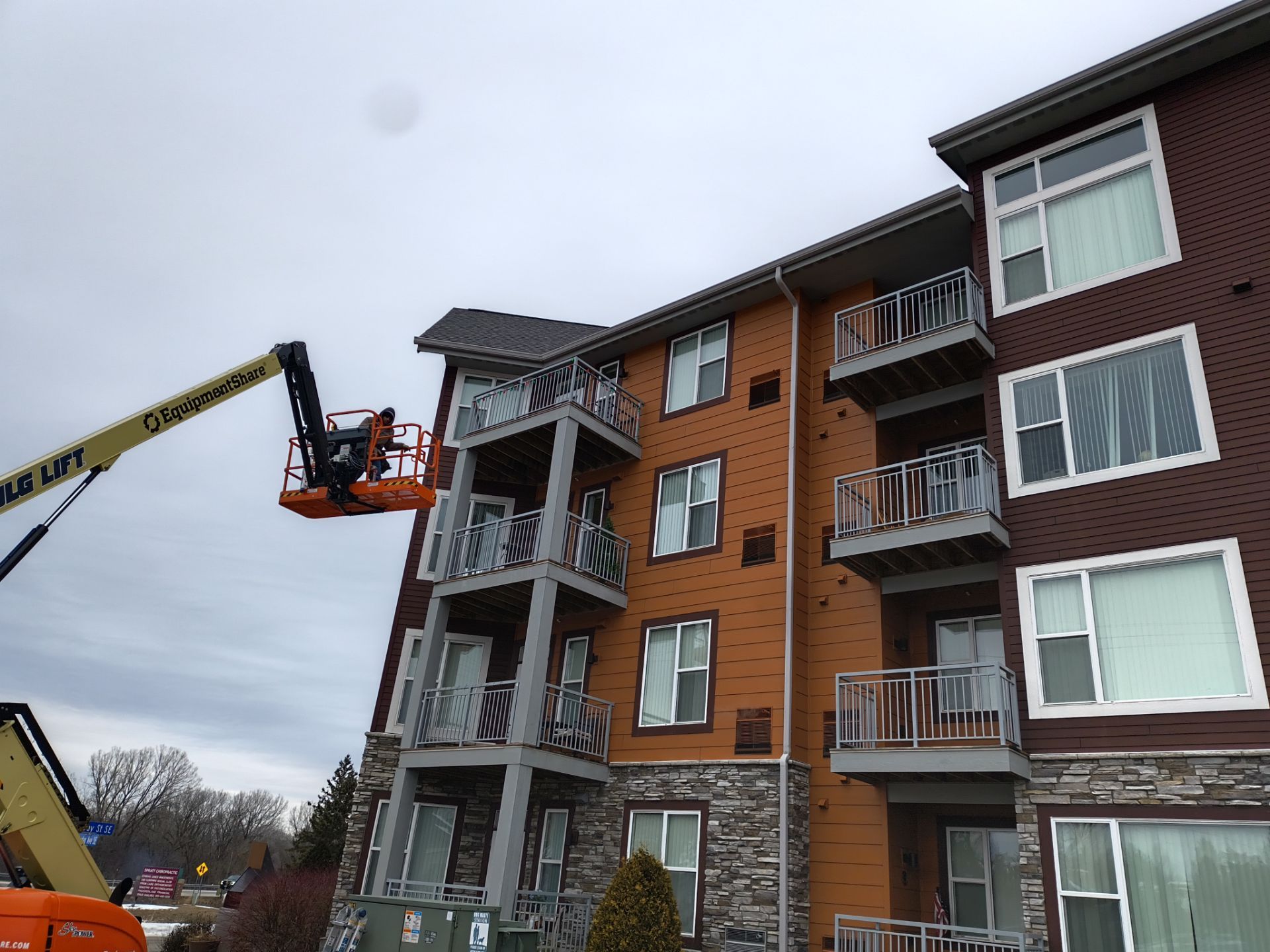 Seamless Gutter Installation for Apartment Building in Prior Lake by Next Level Seamless Gutters / Exteriors Inc.