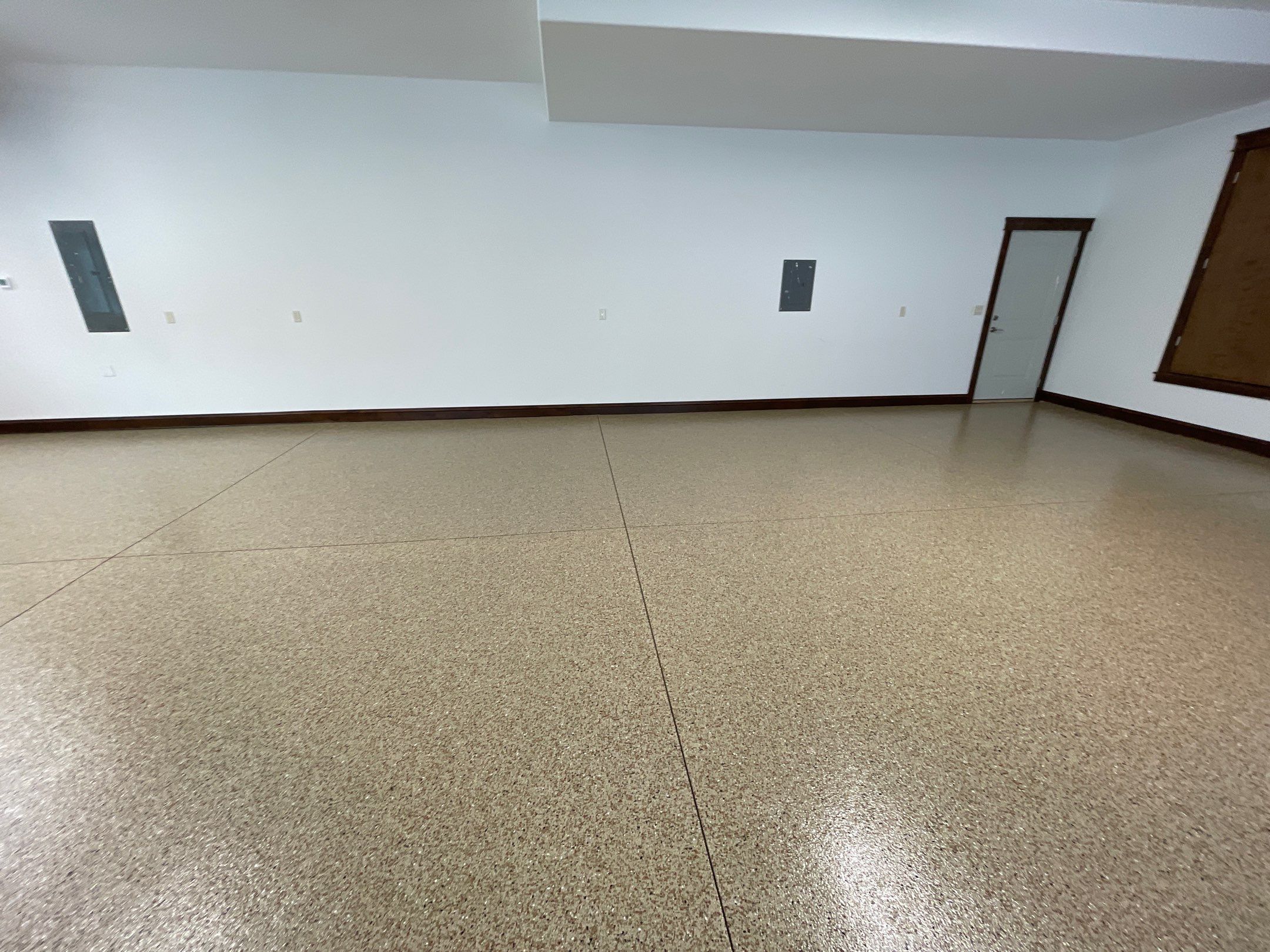 Garage Transformation using Pecan by Croc Coatings, LLC