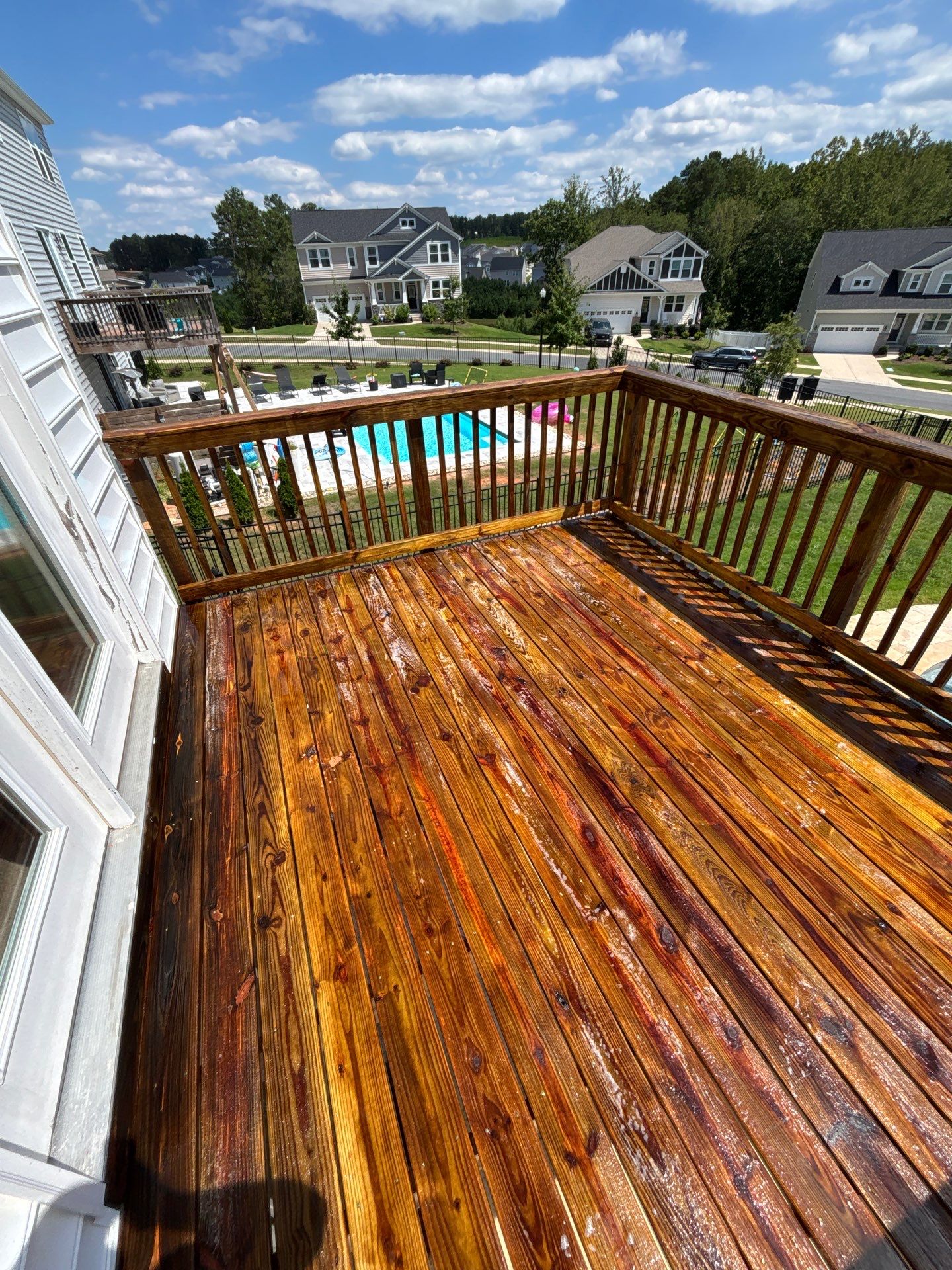 Wood Deck and Pool Pavers using Wood and Concrete Sealant  by DuraSeal