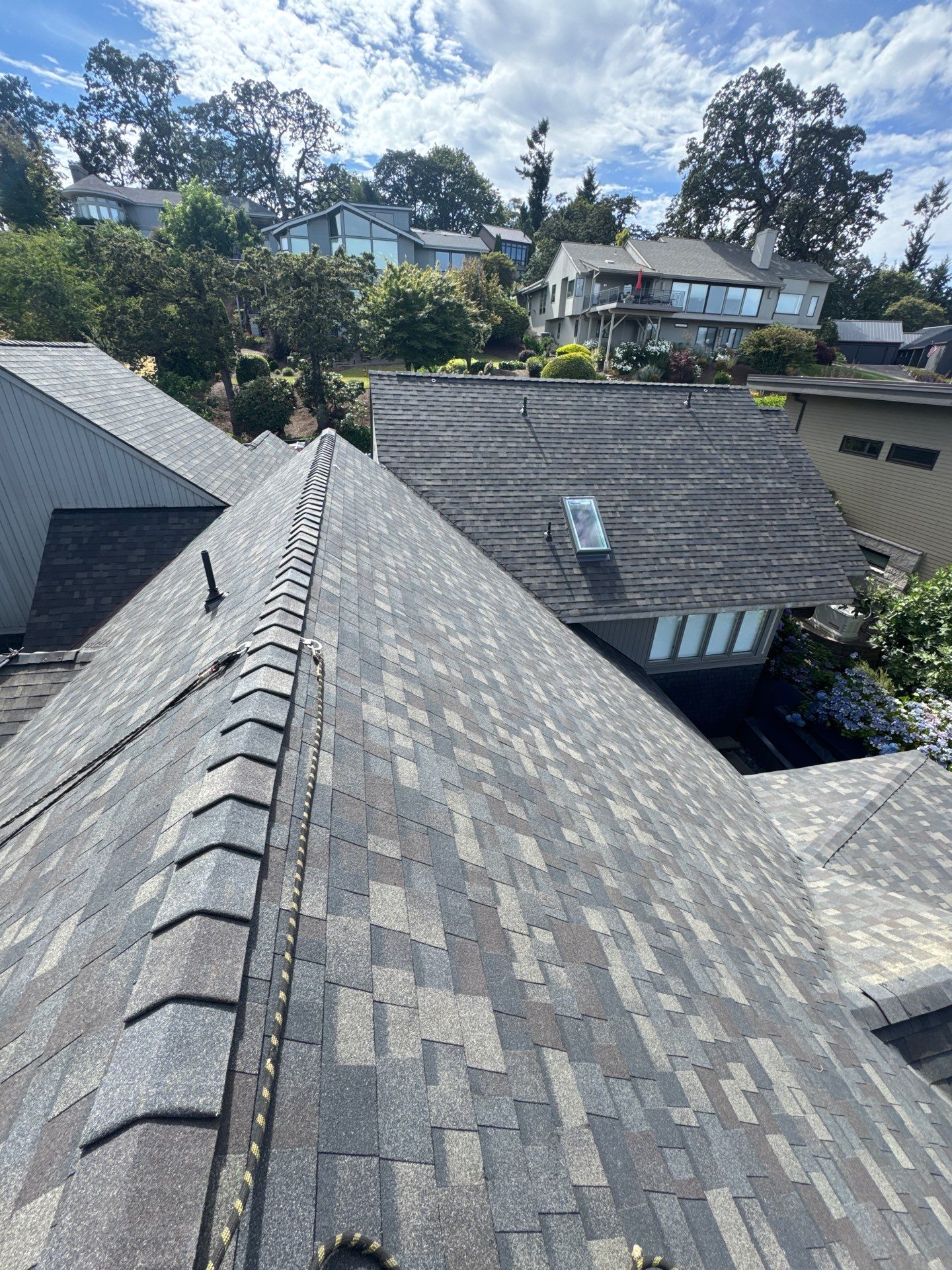 Complete Architectural Shingle Reroof and OSB Decking Repair in Eugene by BEST Roofing & Waterproofing